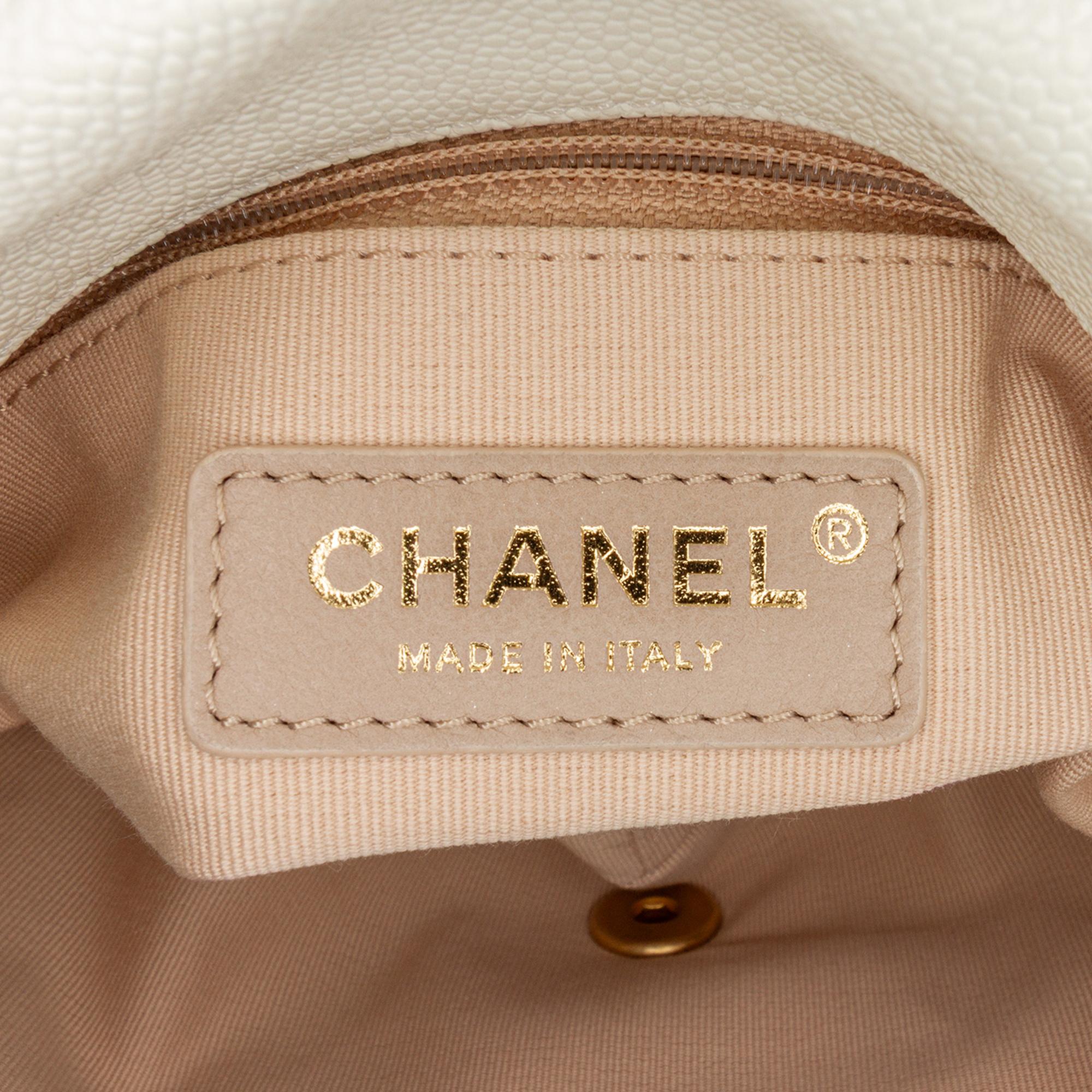 Chanel Small Quilted Caviar Chain Melody Flap