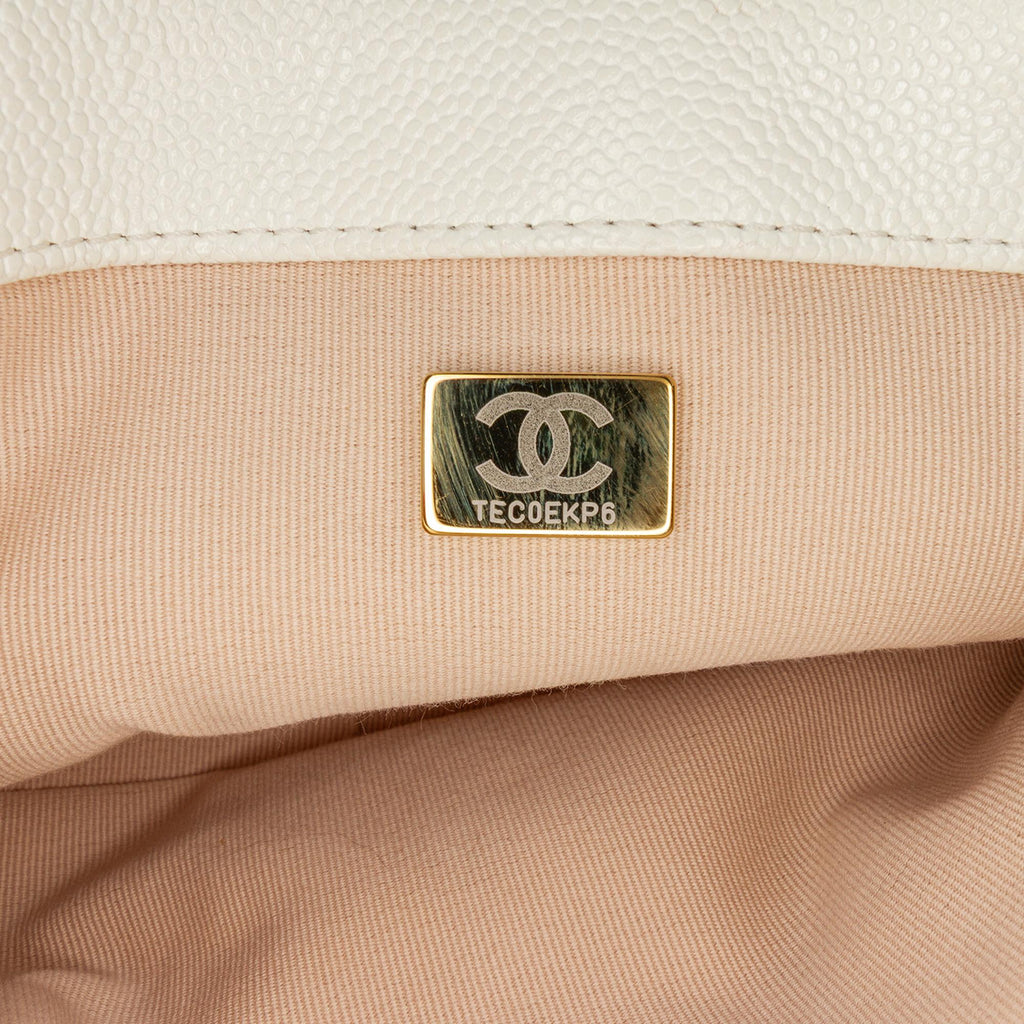 Chanel Small Quilted Caviar Chain Melody Flap