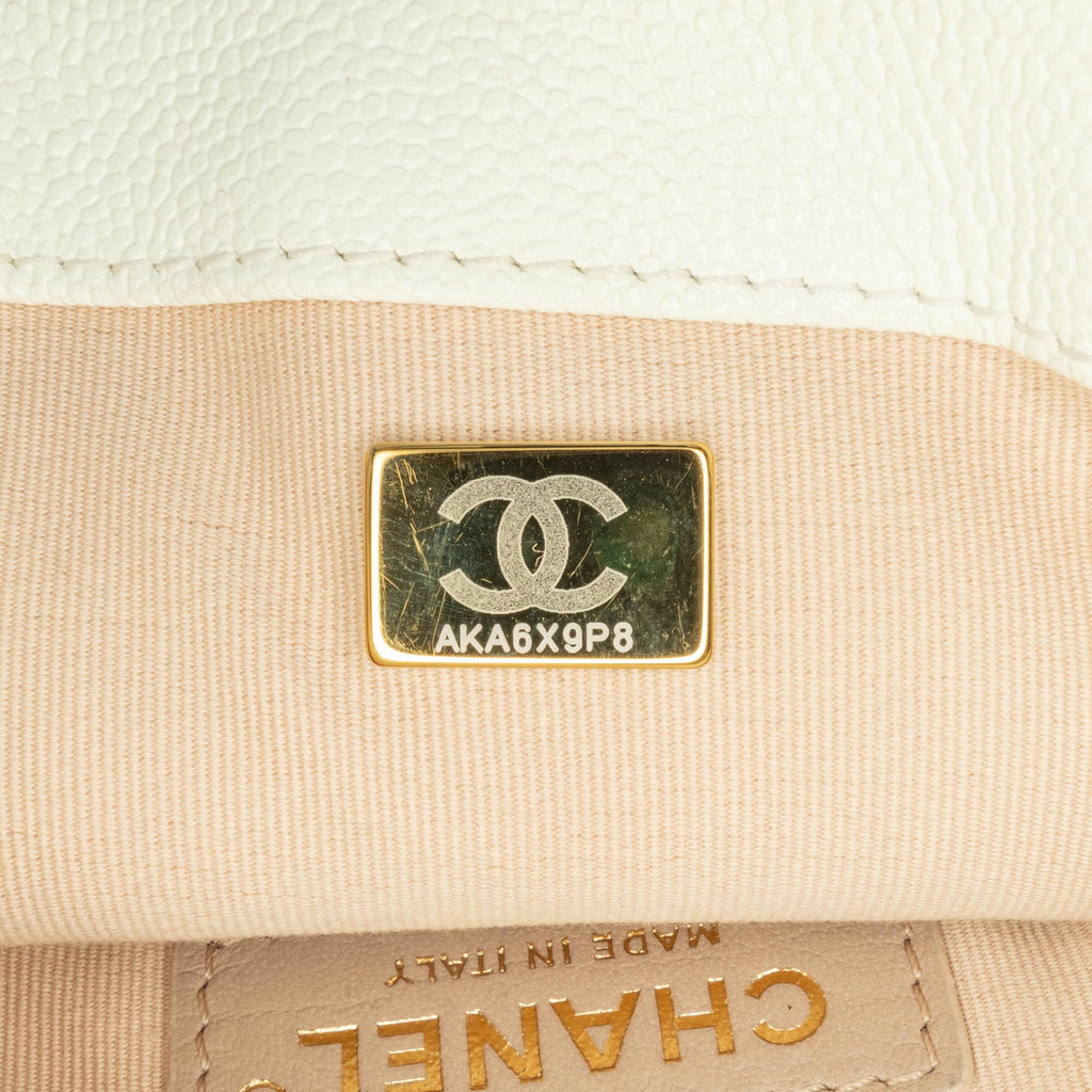 Chanel Small Quilted Caviar Chain Melody Flap