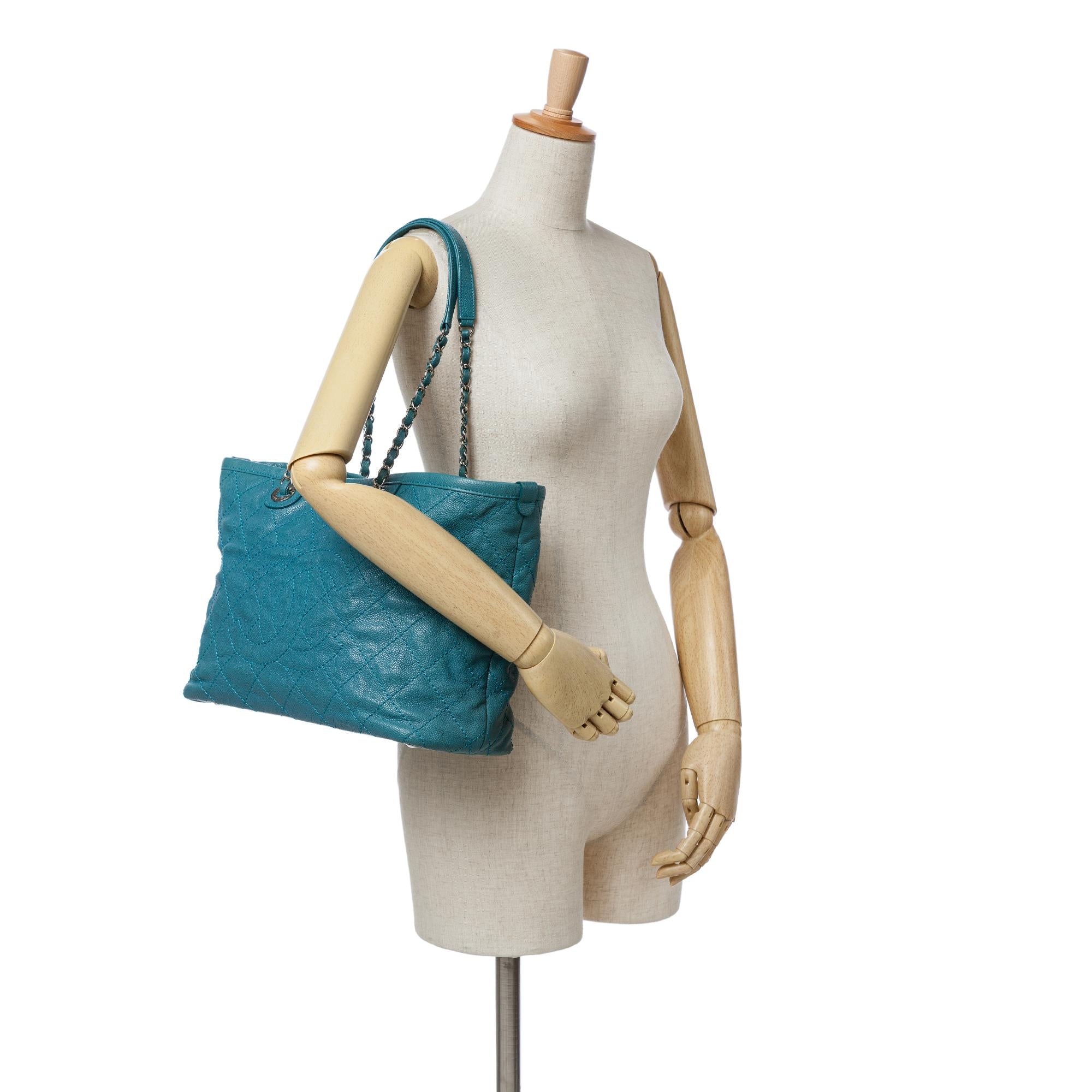Chanel Small Quilted Caviar Daily Shopping Tote