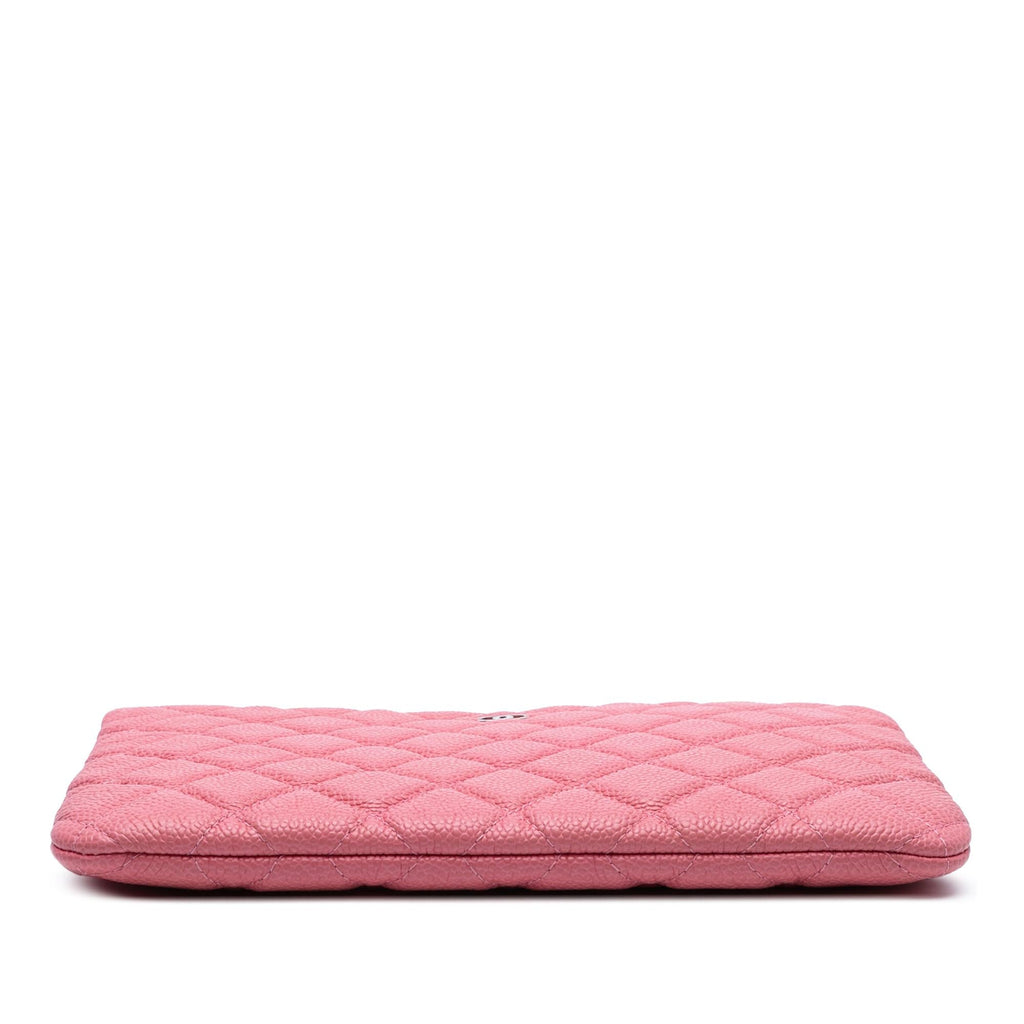 Chanel Small Quilted Caviar O Case Clutch