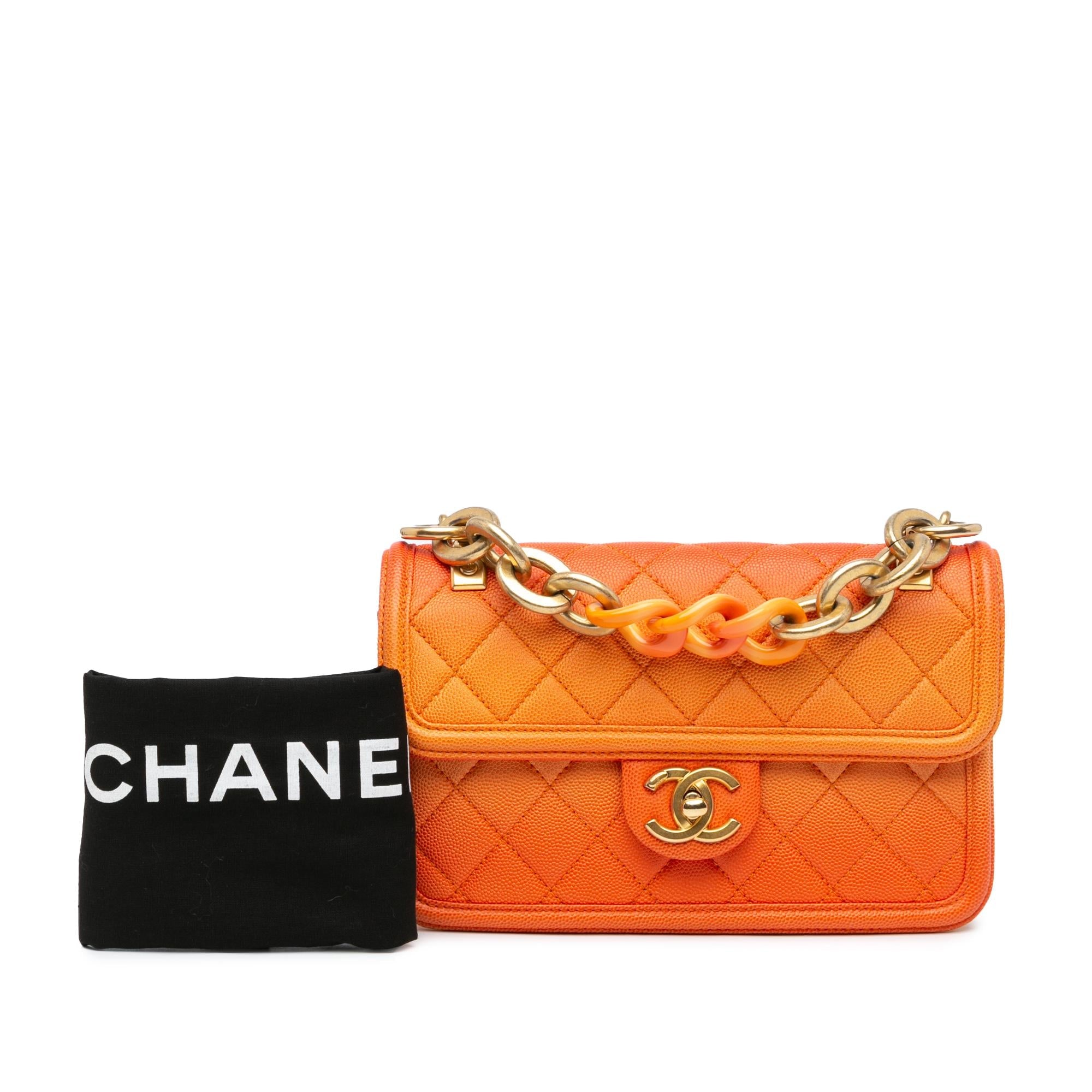 Chanel Small Quilted Caviar Sunset On The Sea Flap (SHG-oHxeX7)