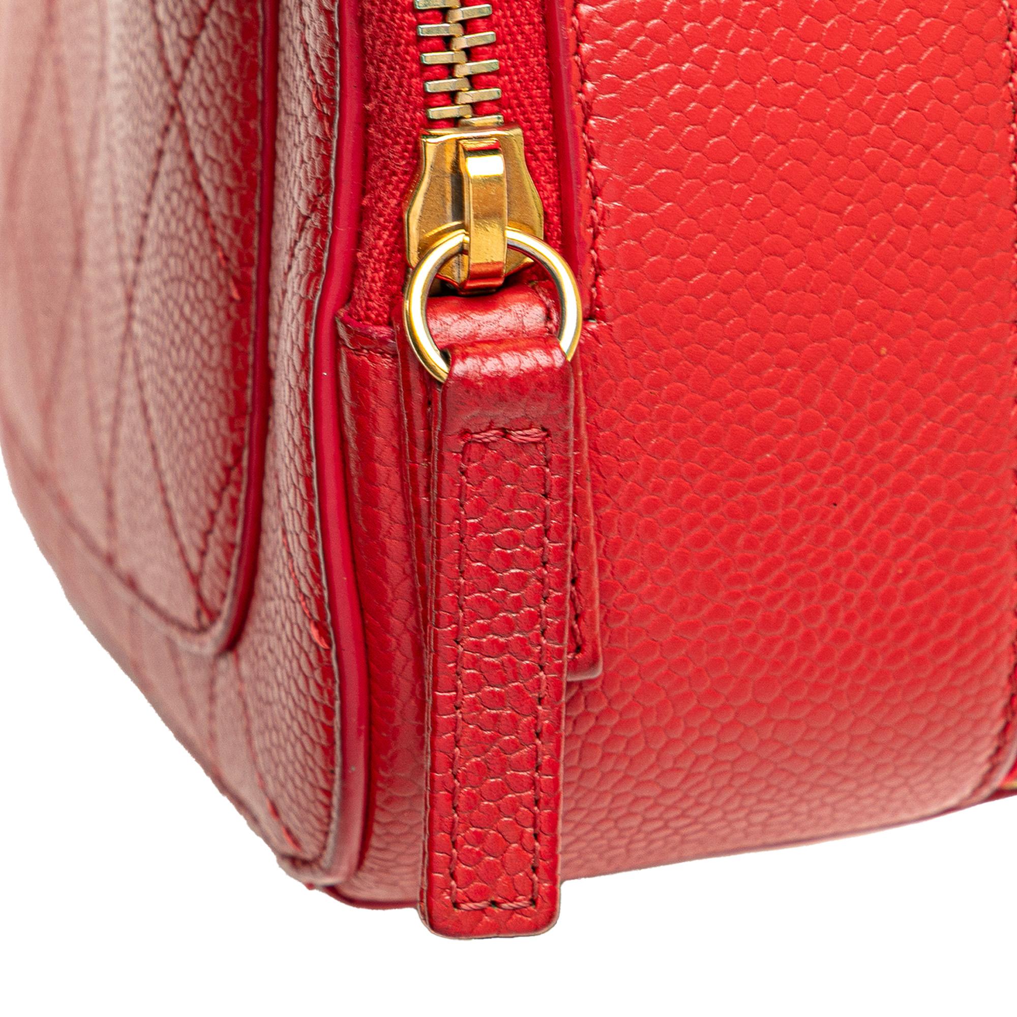 Chanel Small Quilted Caviar Top Handle Camera Bag