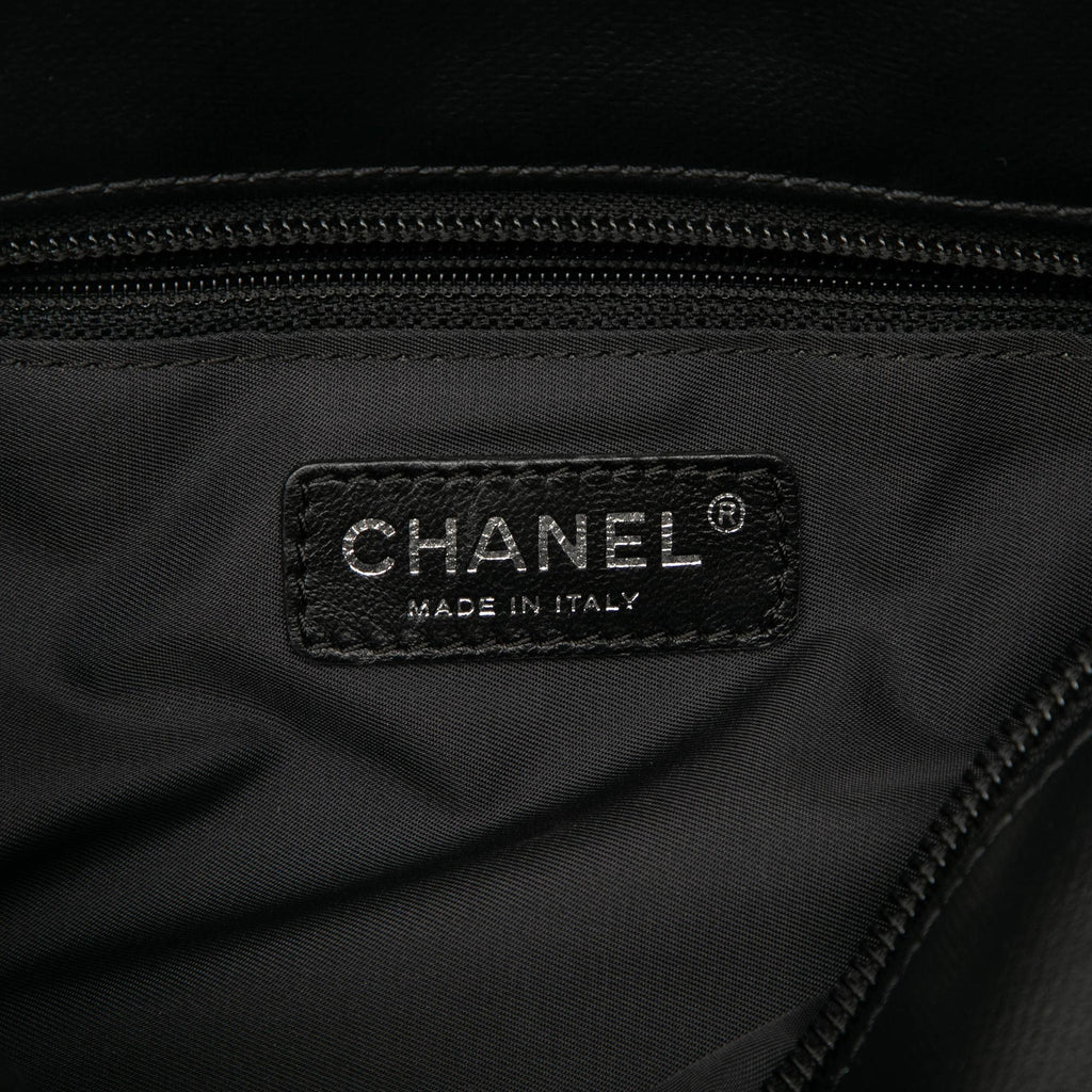 Chanel Small Quilted Coated Canvas Paris Biarritz Tote