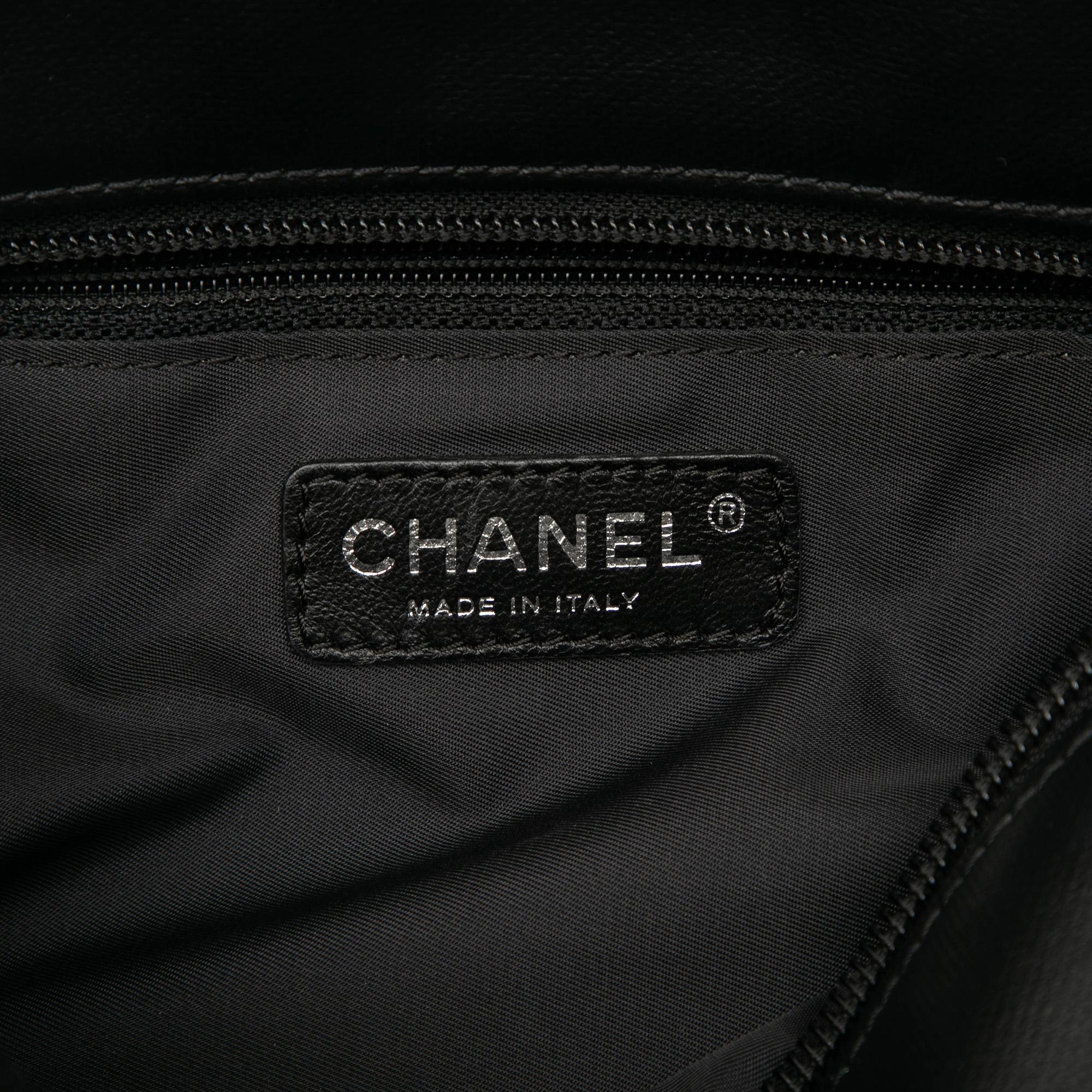Chanel Small Quilted Coated Canvas Paris Biarritz Tote