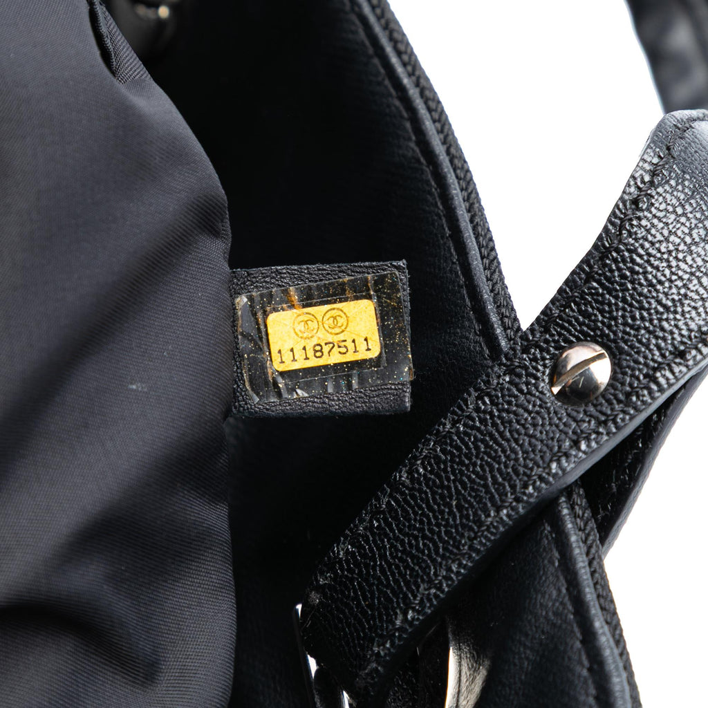Chanel Small Quilted Coated Canvas Paris Biarritz Tote