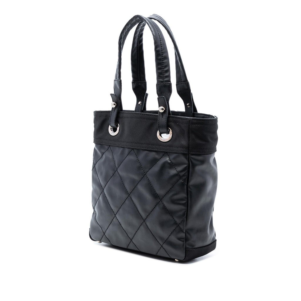 Chanel Small Quilted Coated Canvas Paris Biarritz Tote