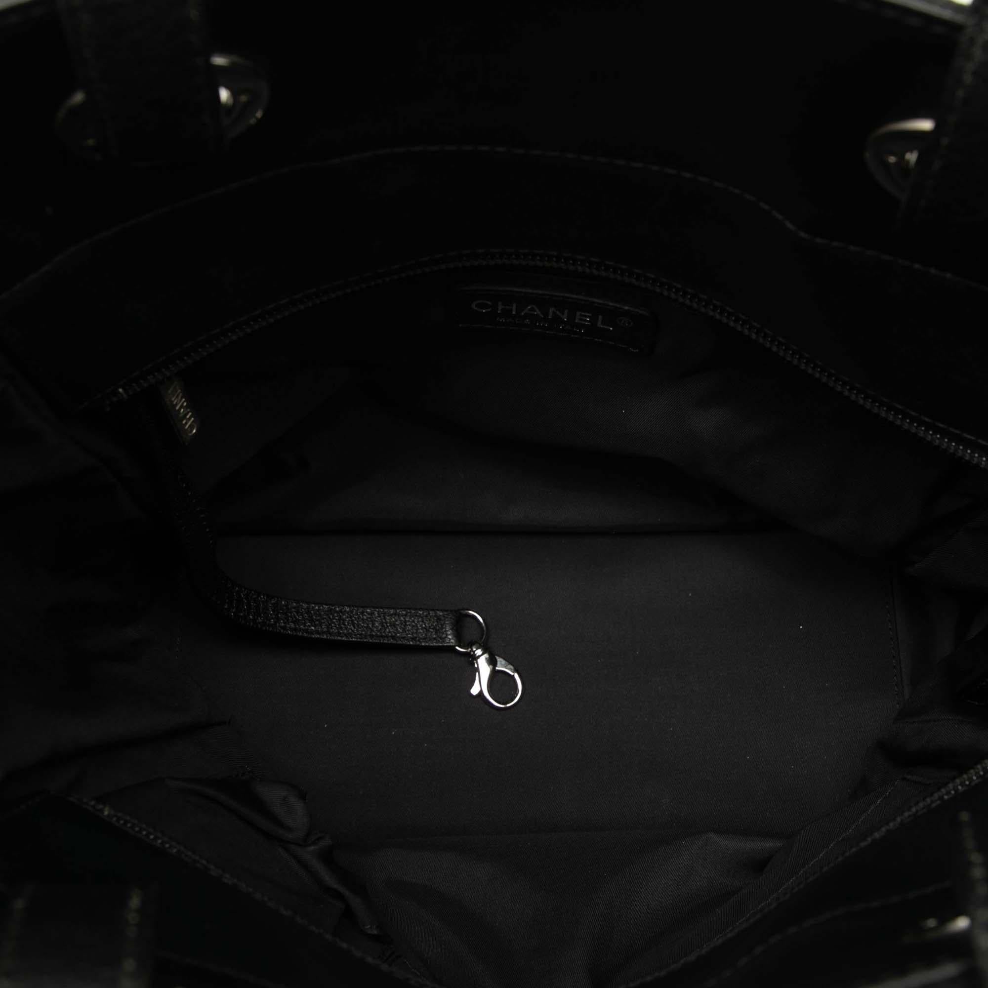 Chanel Small Quilted Coated Canvas Paris Biarritz Tote