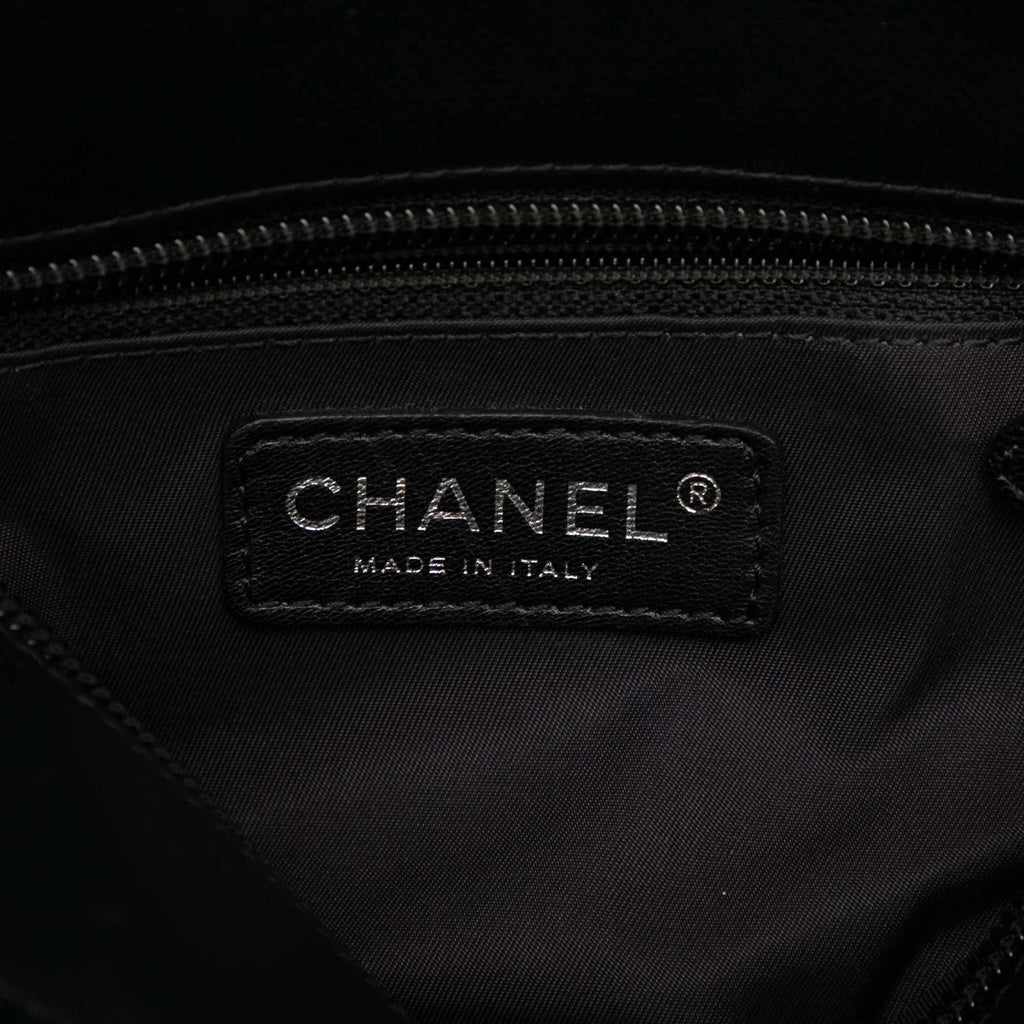 Chanel Small Quilted Coated Canvas Paris Biarritz Tote