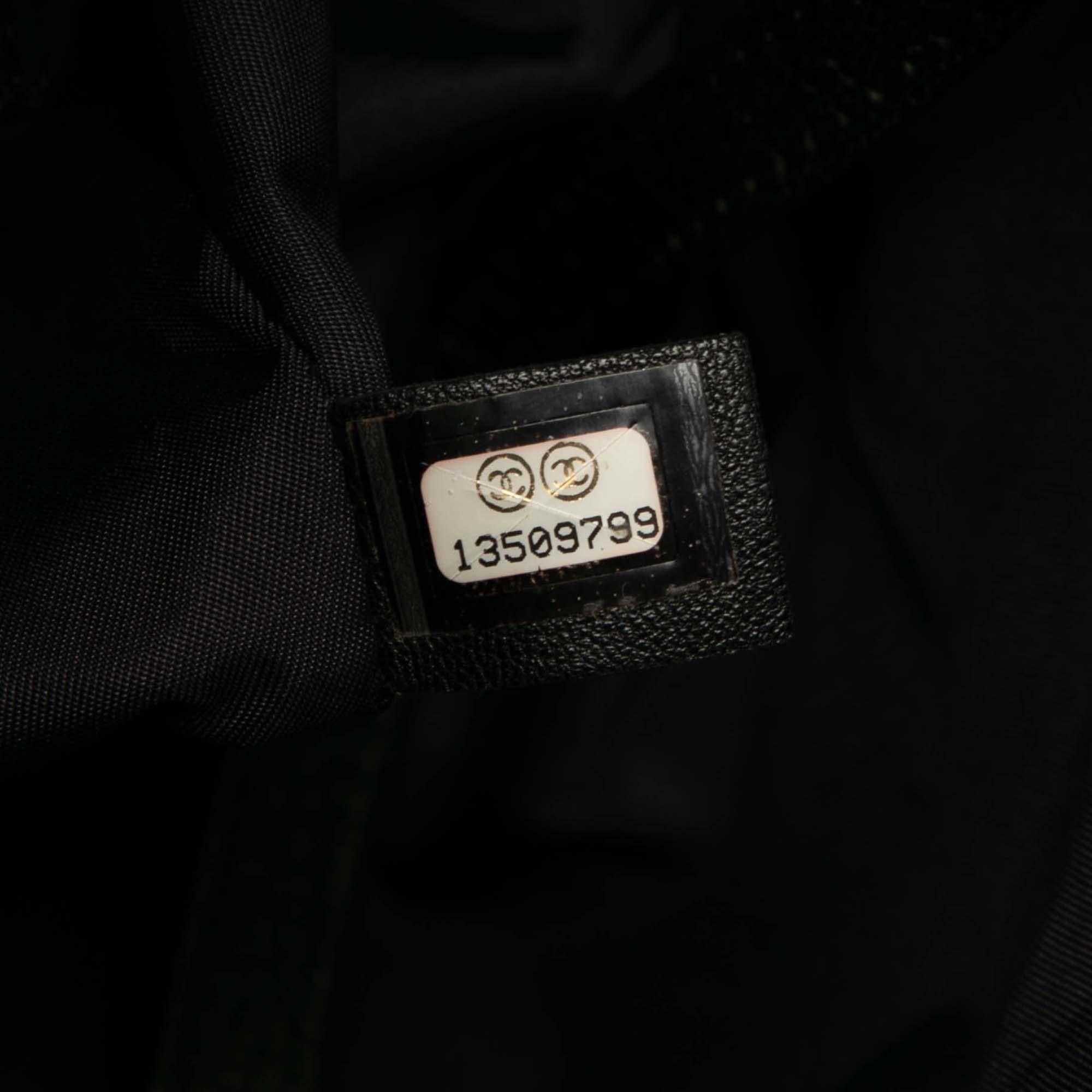 Chanel Small Quilted Coated Canvas Paris Biarritz Tote