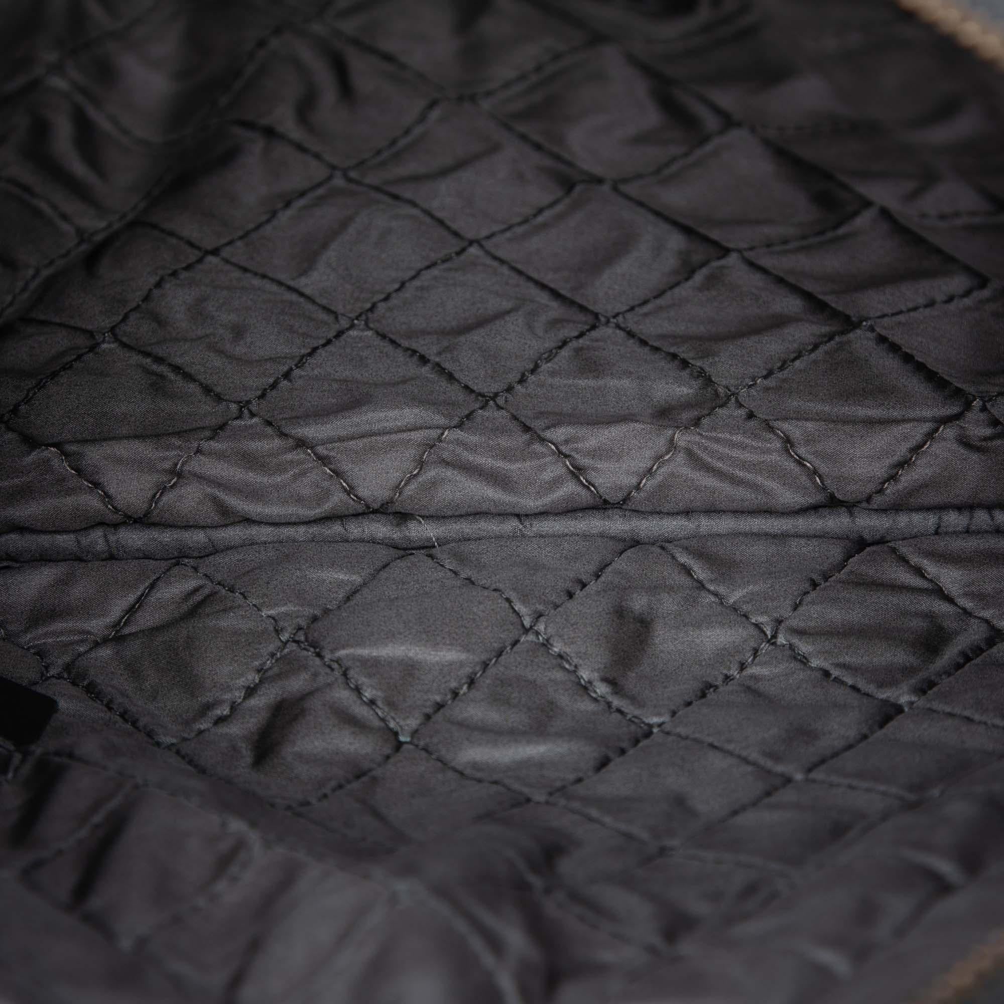 Chanel Small Quilted Crinkled Patent O Case Clutch