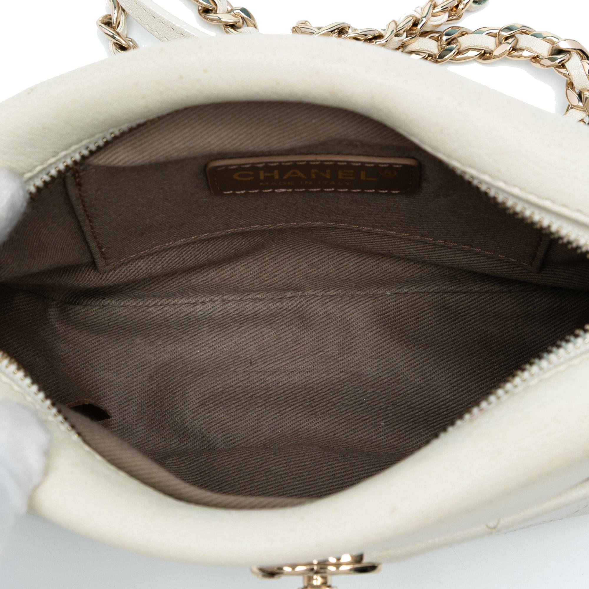 Chanel Small Quilted Goatskin Casual Trip Camera Bag