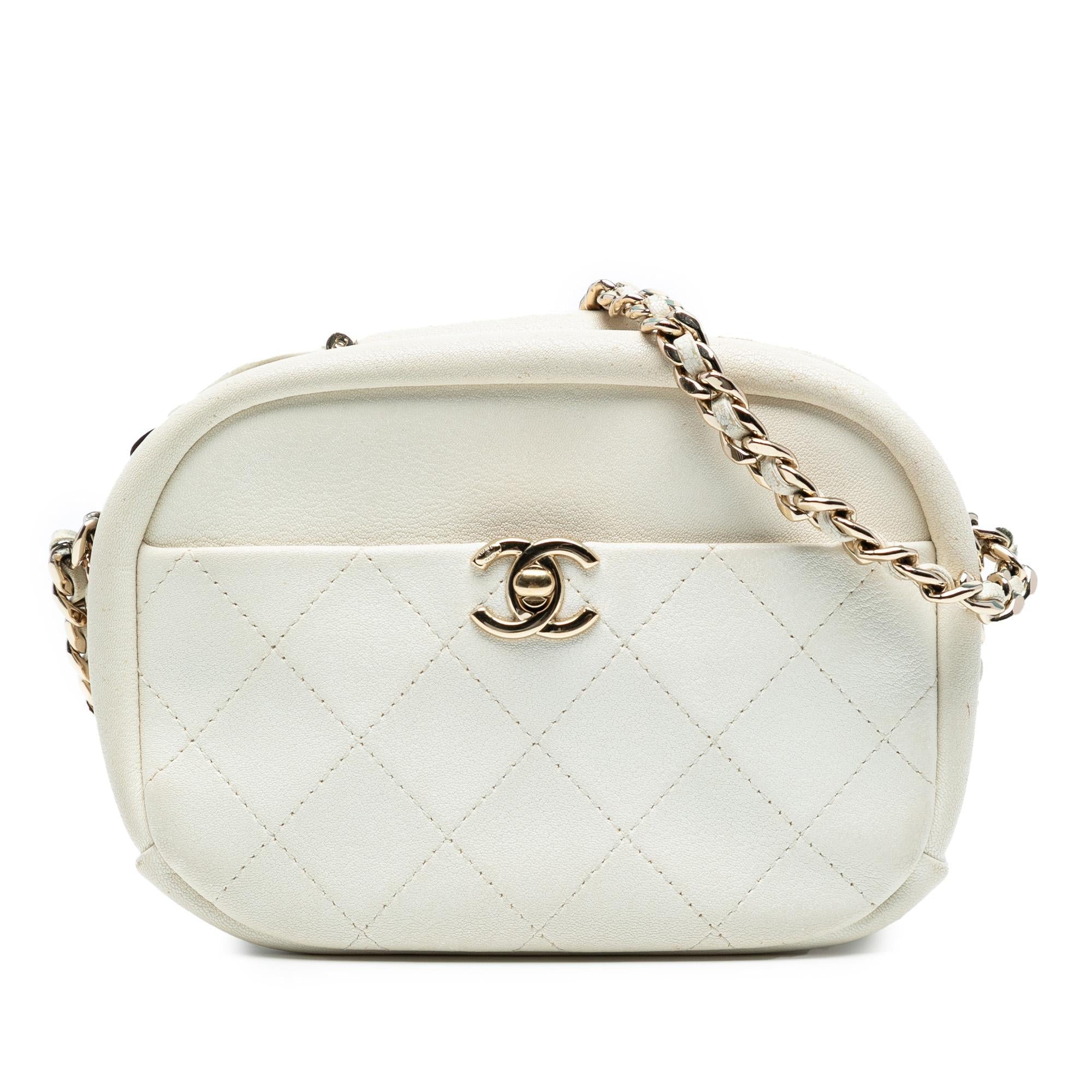 Chanel Small Quilted Goatskin Casual Trip Camera Bag