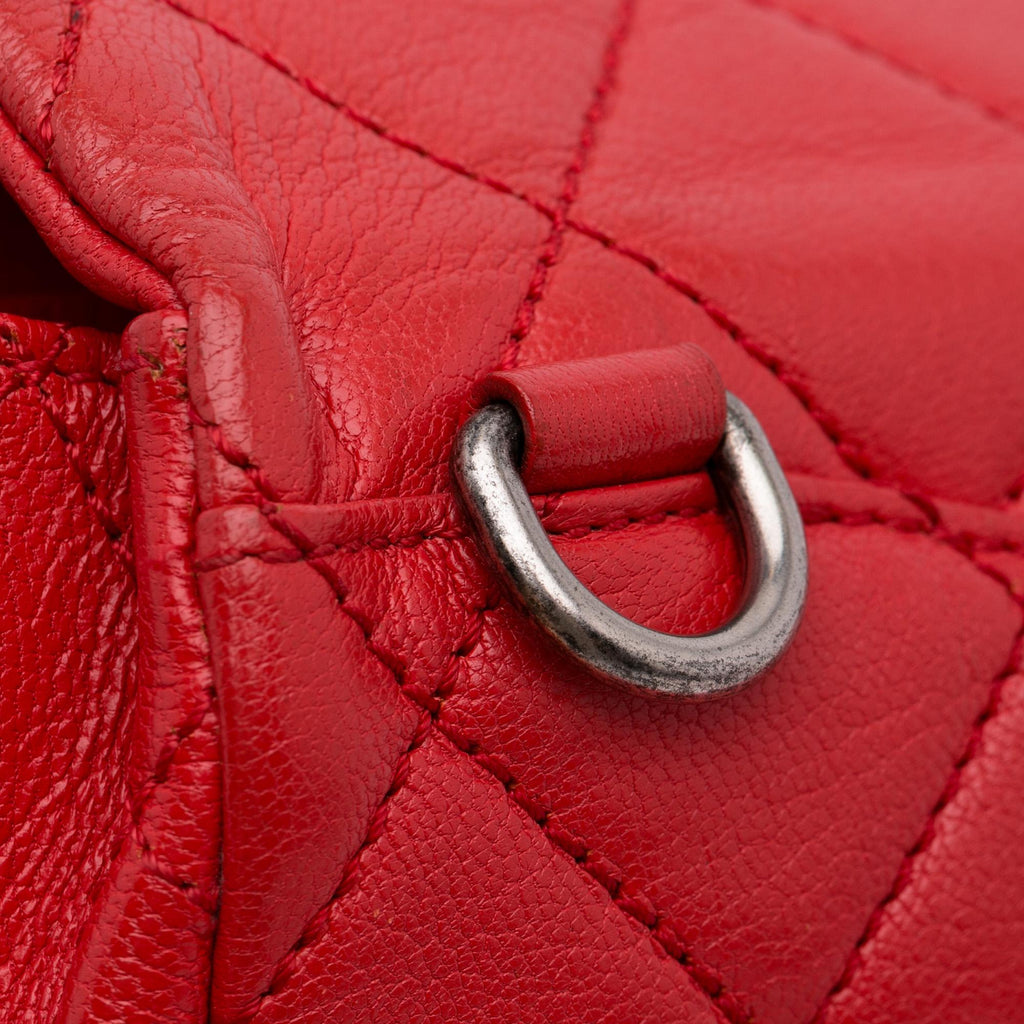 Chanel Small Quilted Goatskin Double Carry Waist Chain Flap