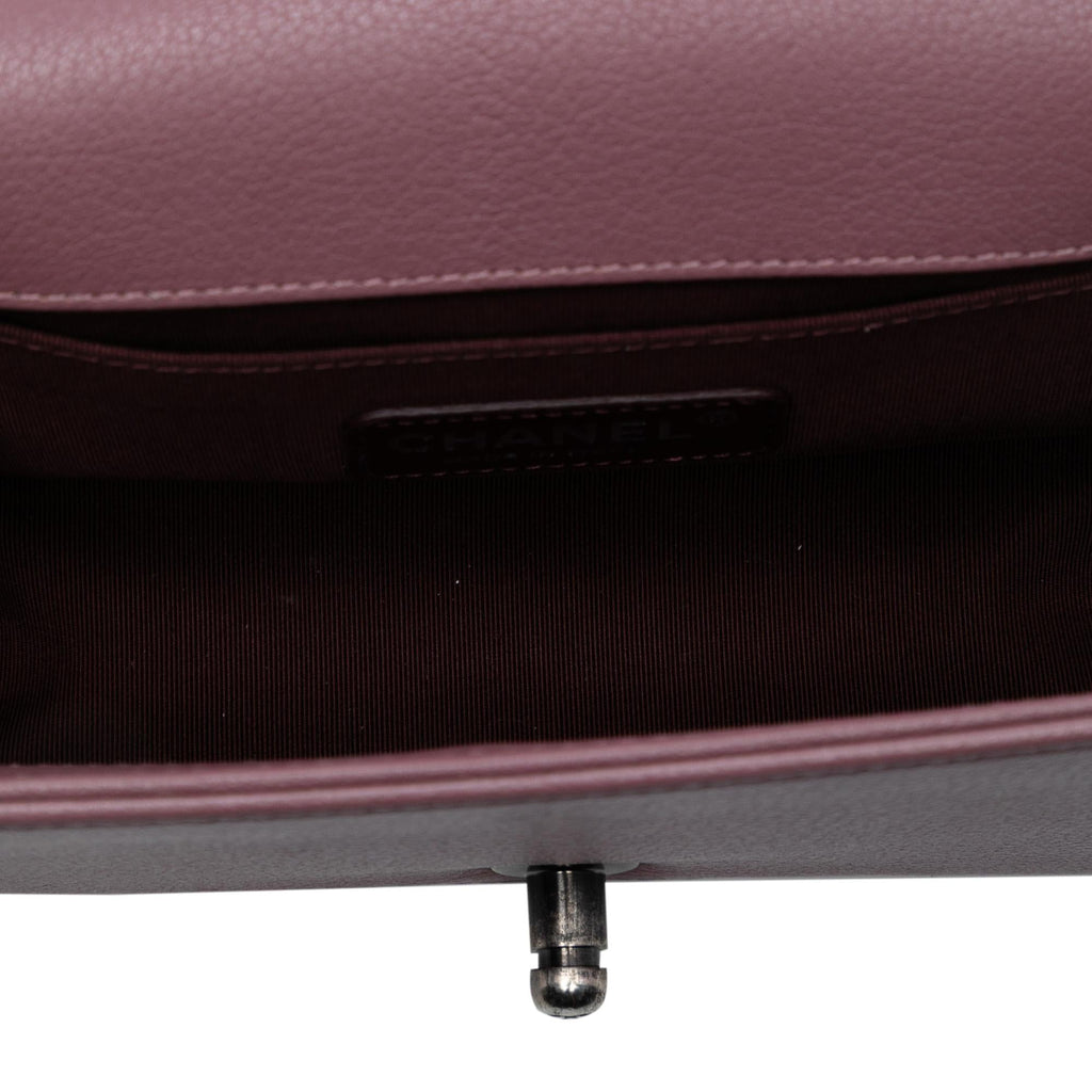 Chanel Small Quilted Goatskin and Patent Duo Boy Flap
