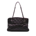 Chanel Small Quilted Iridescent Caviar Chic Shopping Tote
