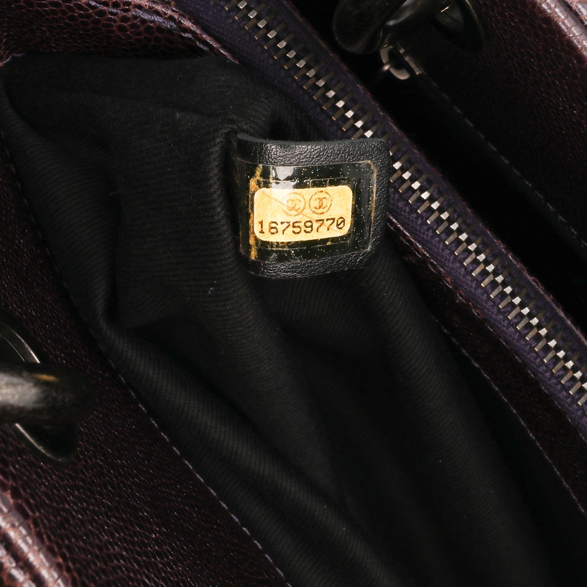 Chanel Small Quilted Iridescent Caviar Chic Shopping Tote