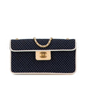 Chanel Small Quilted Jersey East West Flap (SHG-czyBLL)