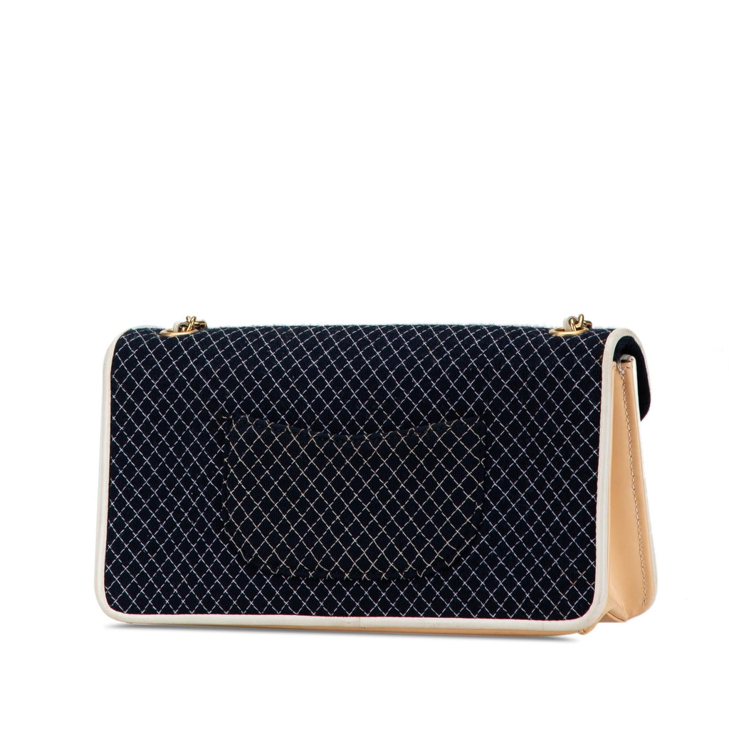 Chanel Small Quilted Jersey East West Flap (SHG-czyBLL)