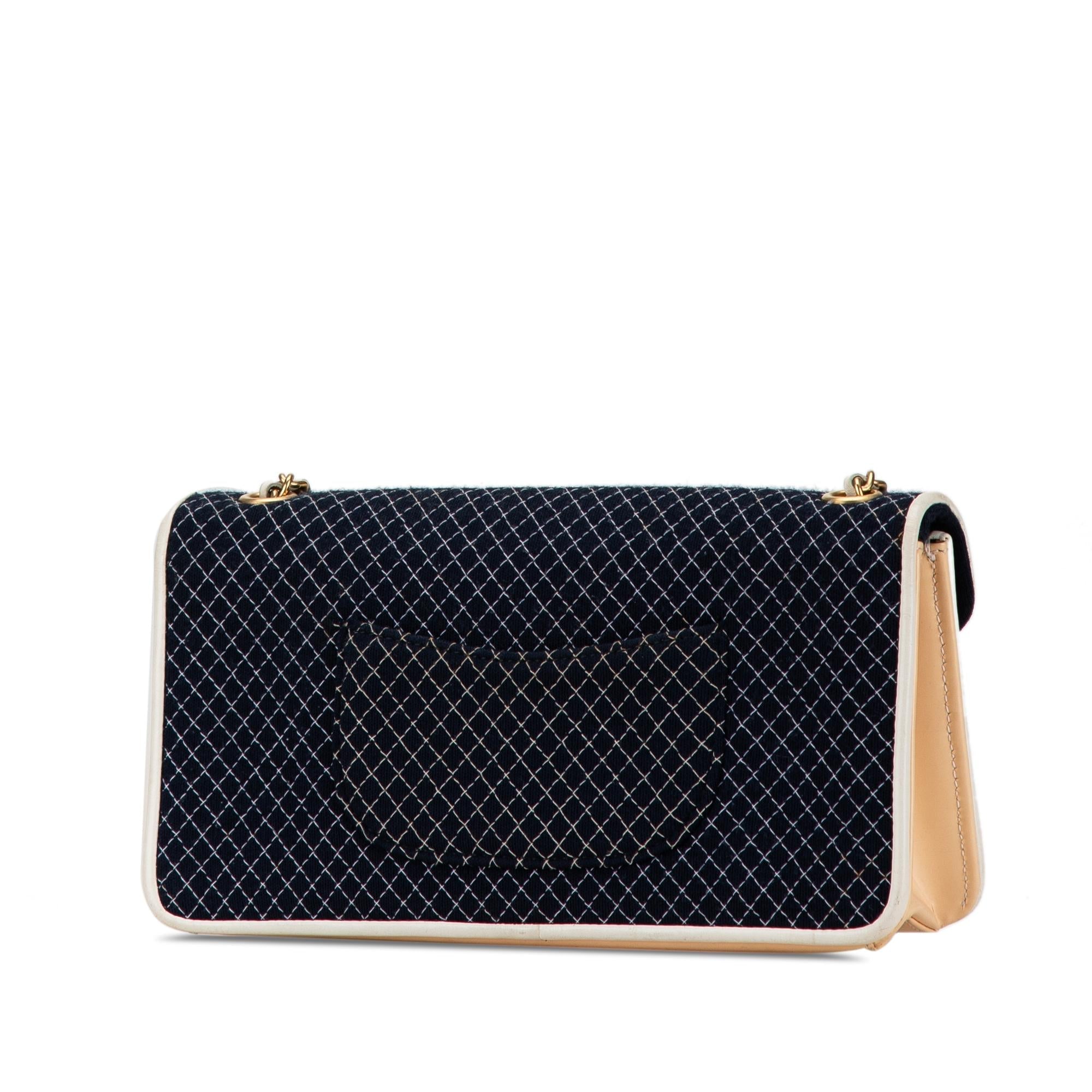 Chanel Small Quilted Jersey East West Flap (SHG-czyBLL)