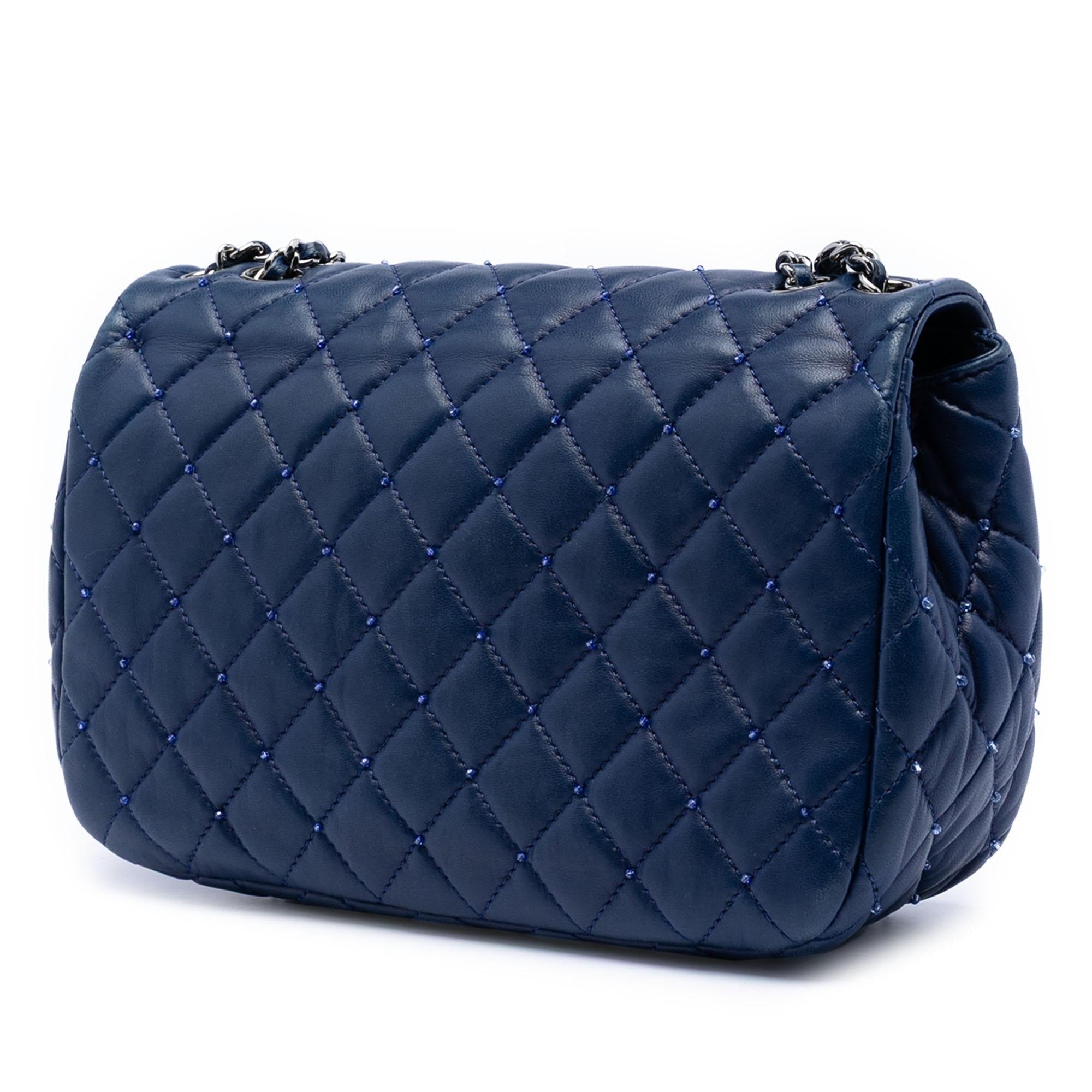 Chanel Small Quilted Lambskin Beaded Single Flap
