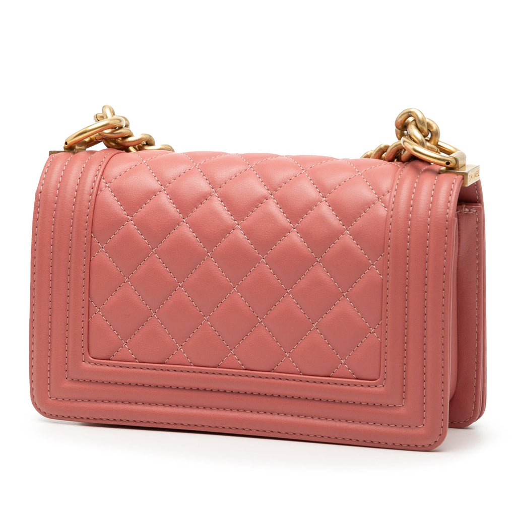 Chanel Small Quilted Lambskin Boy Flap