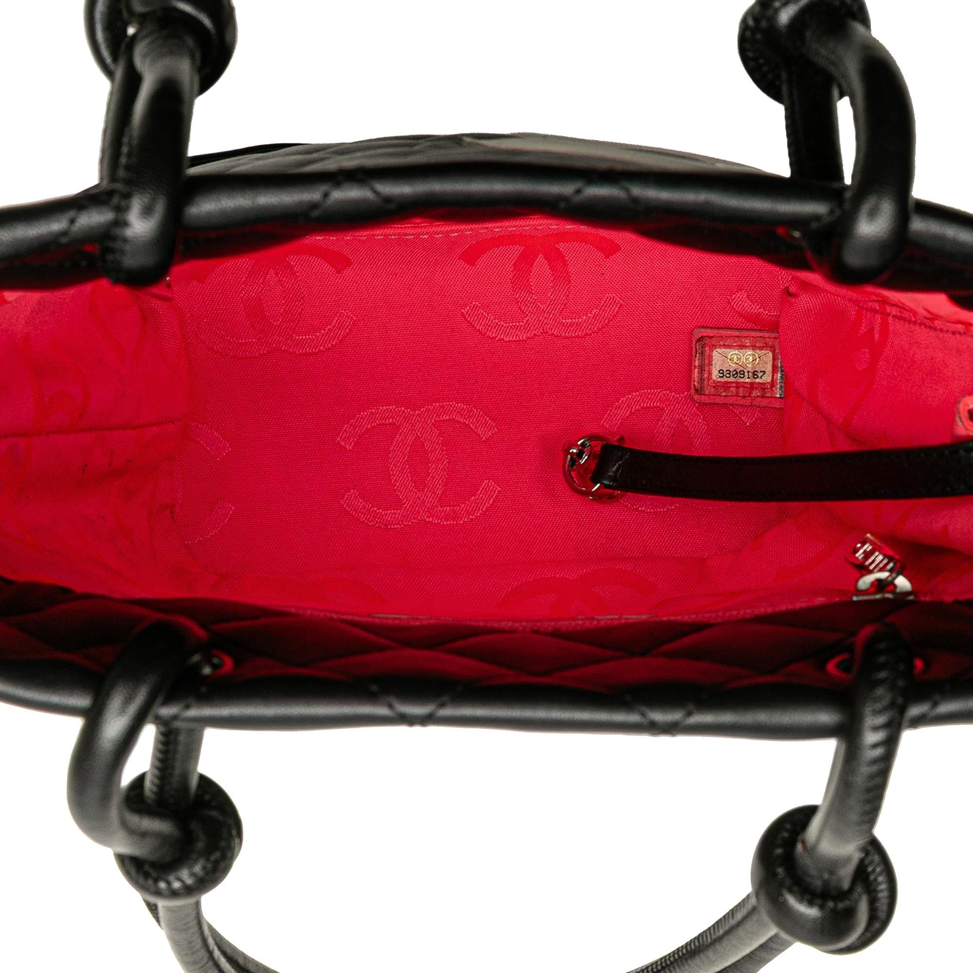 Chanel Small Quilted Lambskin Cambon Ligne Tote