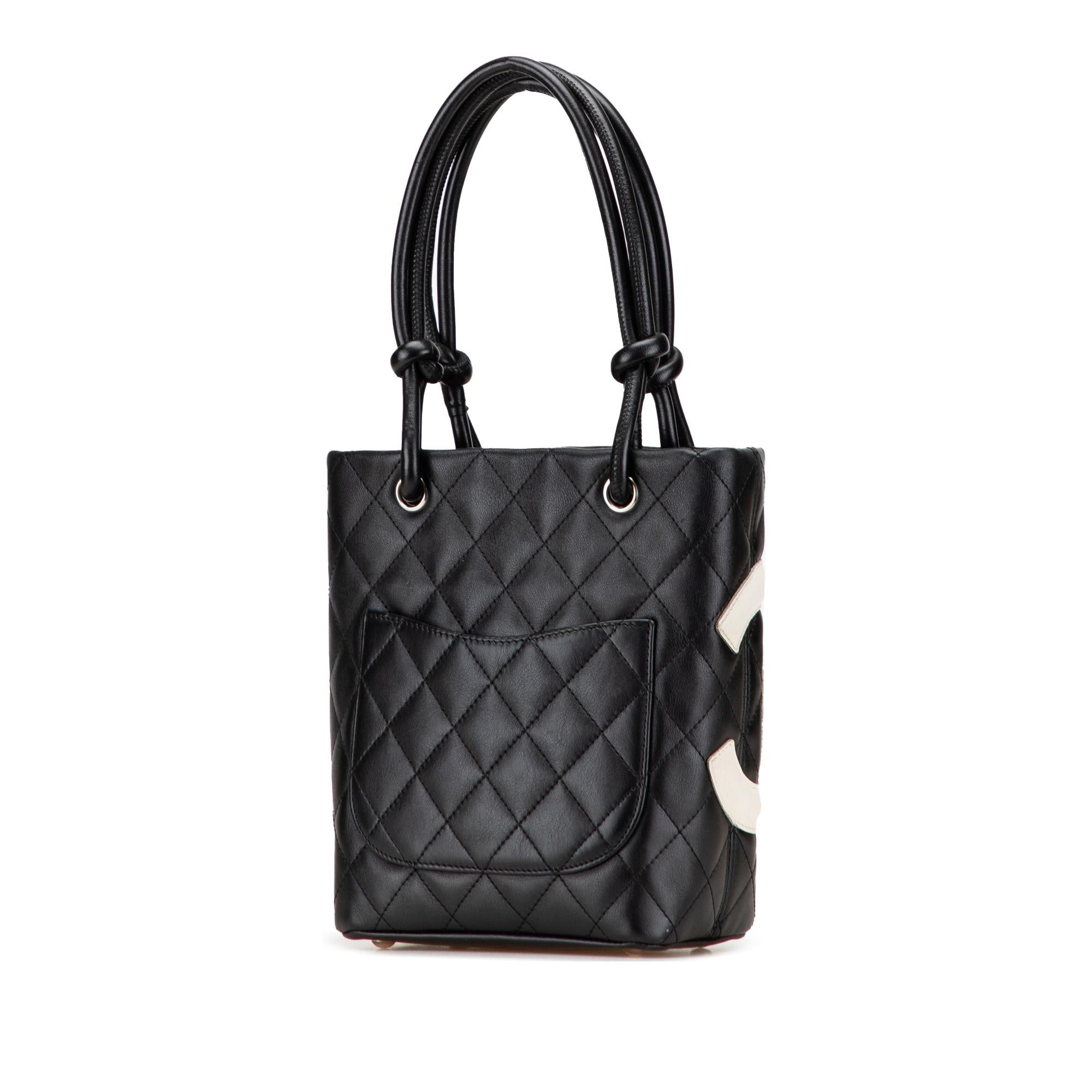 Chanel Small Quilted Lambskin Cambon Ligne Tote