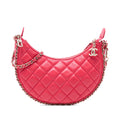 Chanel Small Quilted Lambskin Chain Around Hook Hobo Bag