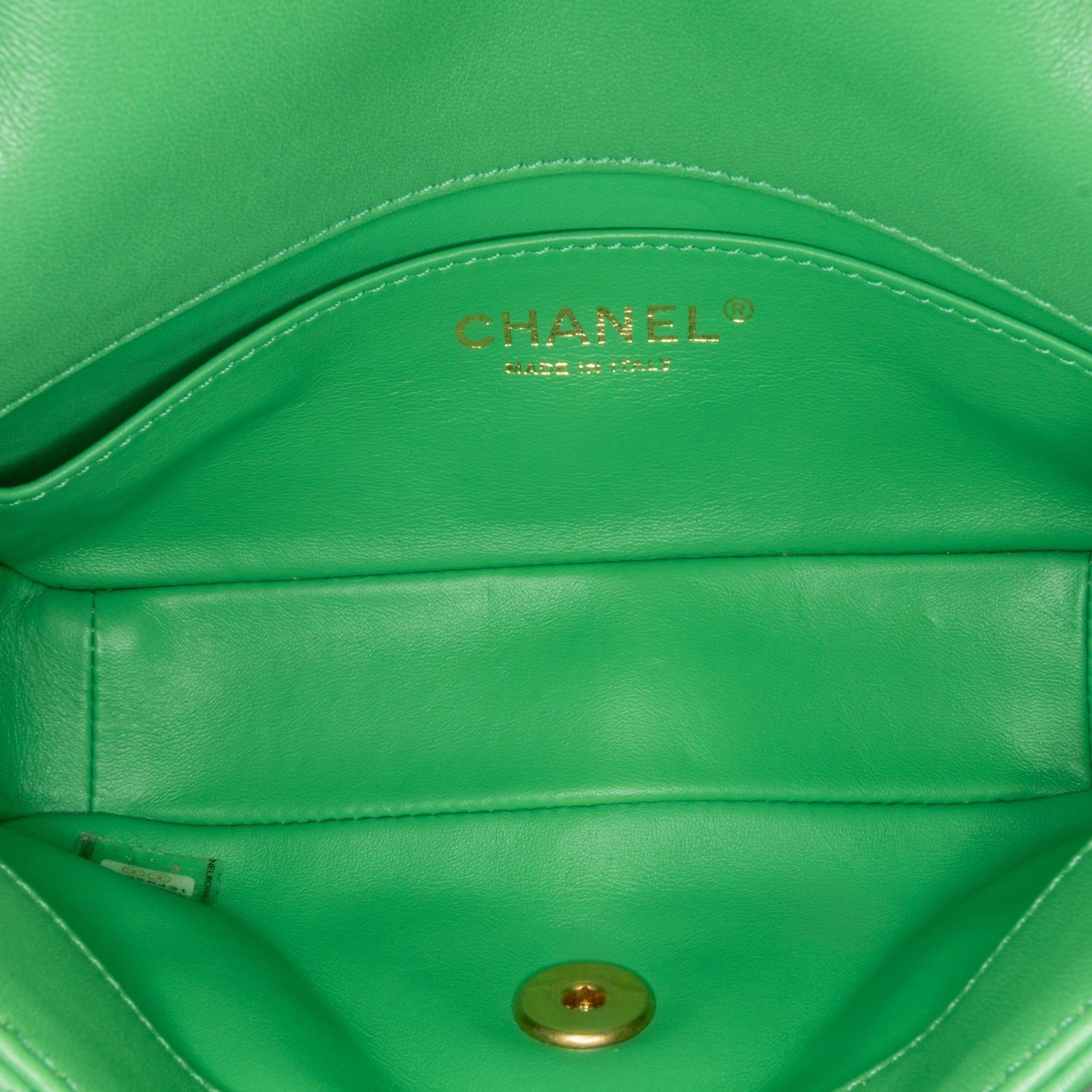 Chanel Small Quilted Lambskin Chain Is More Flap (SHG-cGCJvR)