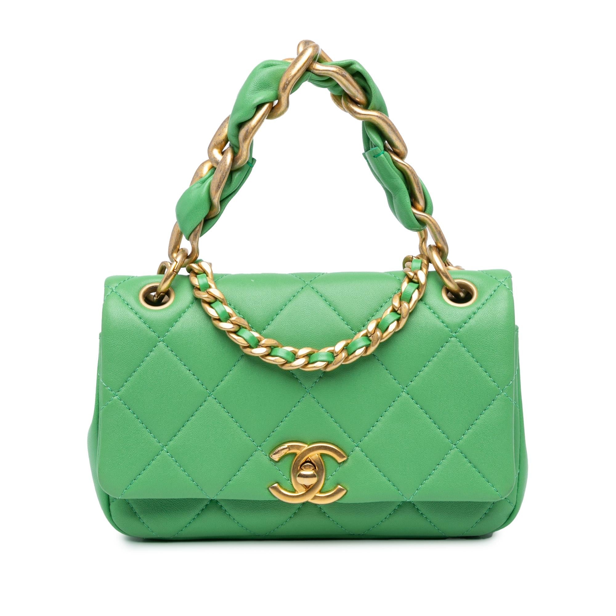 Chanel Small Quilted Lambskin Chain Is More Flap (SHG-cGCJvR)