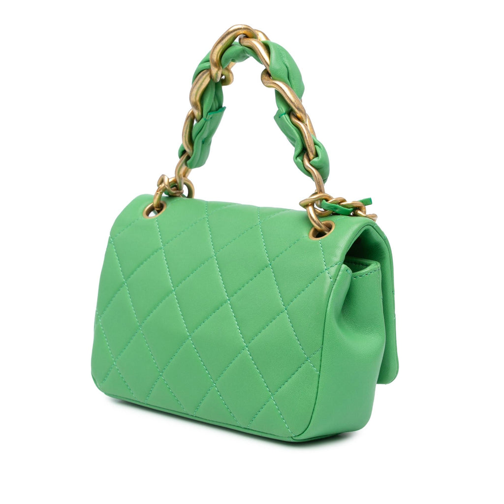 Chanel Small Quilted Lambskin Chain Is More Flap (SHG-cGCJvR)