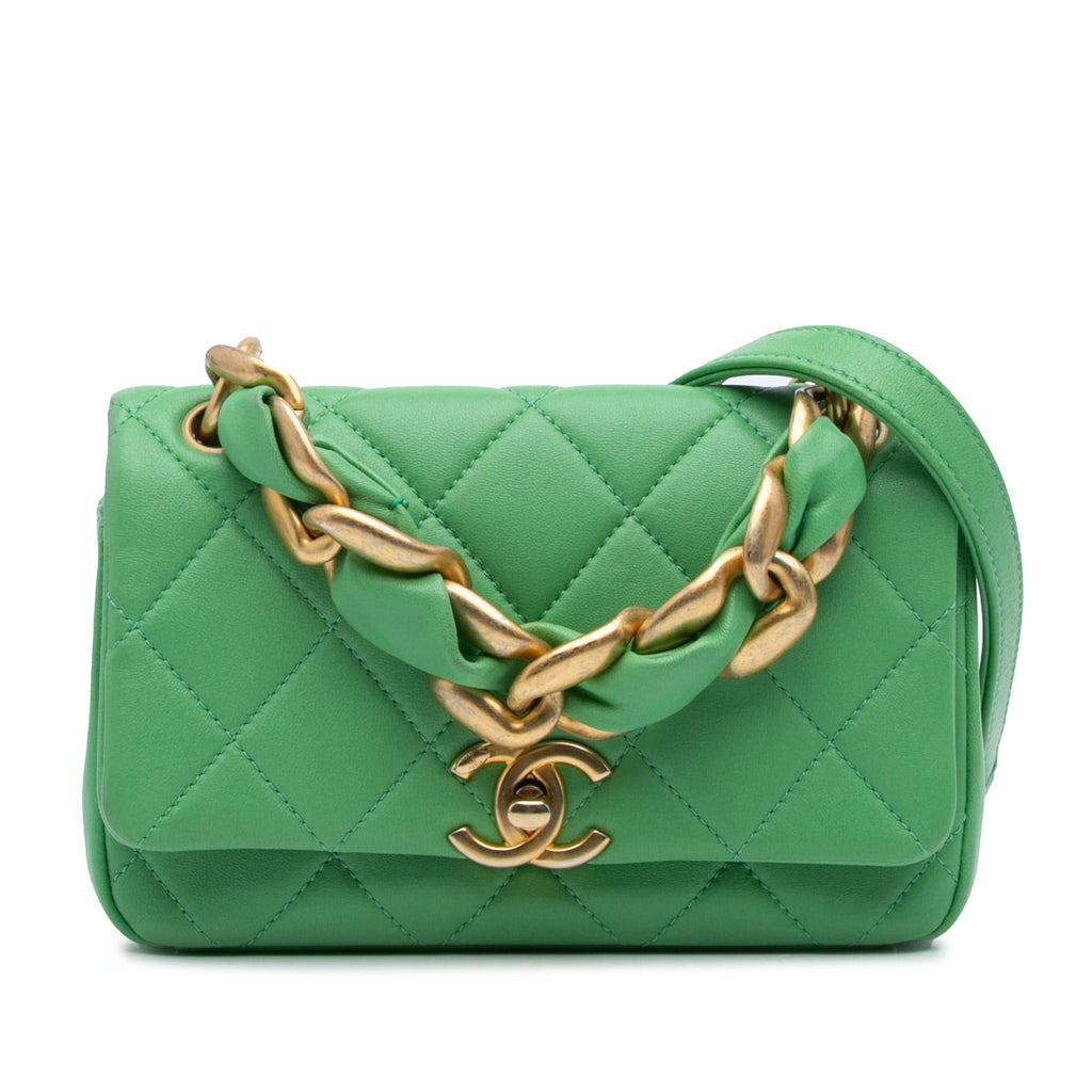 Chanel Small Quilted Lambskin Chain Is More Flap