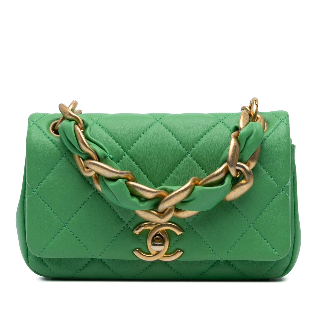 Chanel Small Quilted Lambskin Chain Is More Flap