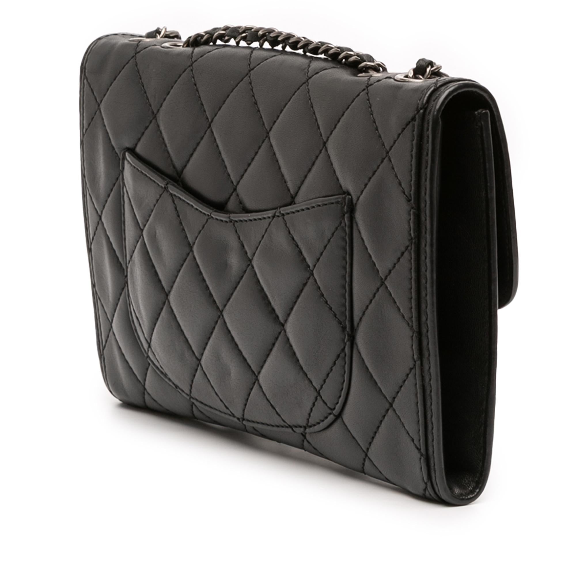 Chanel Small Quilted Lambskin Citizen Zip Flap