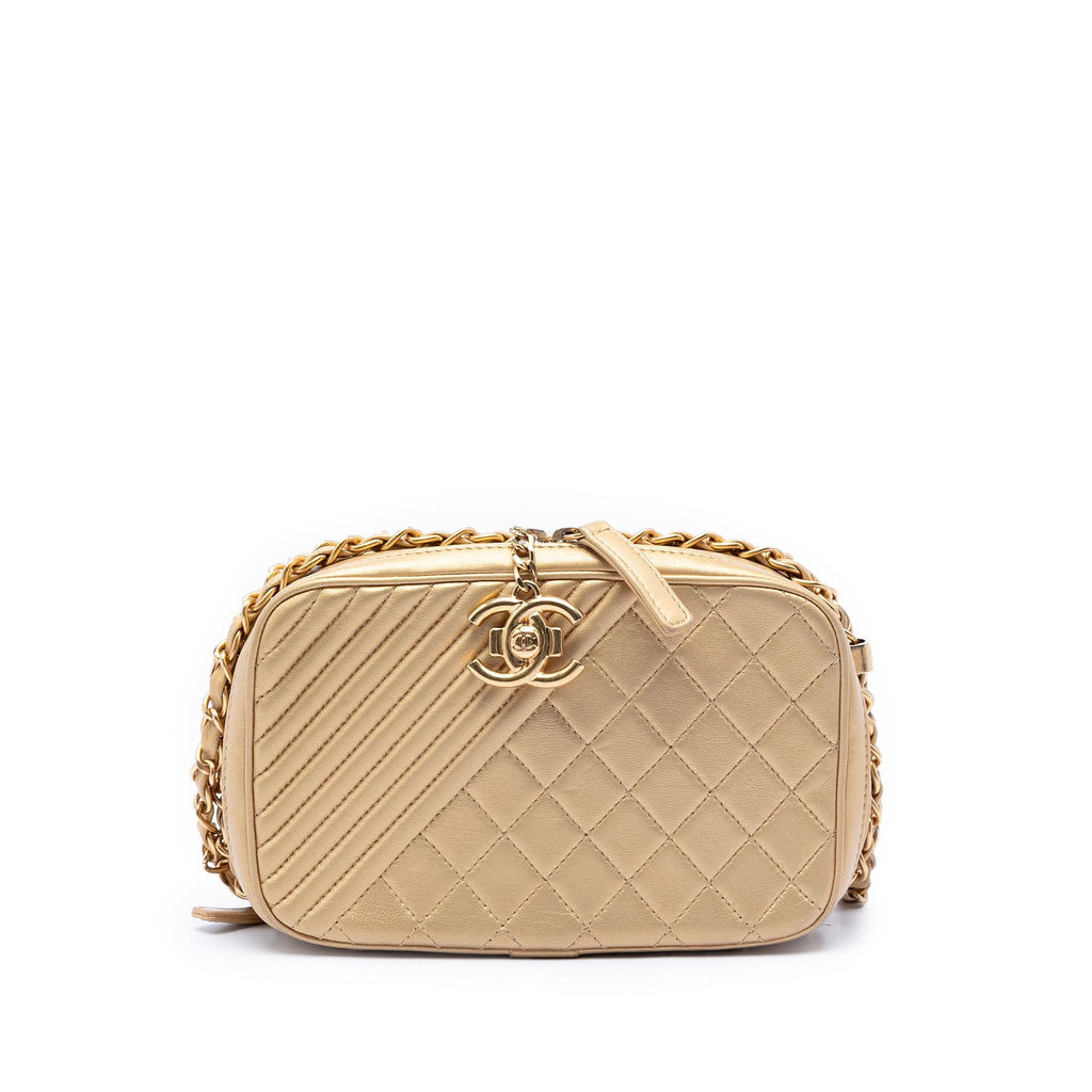 Chanel Small Quilted Lambskin Coco Boy Camera Bag