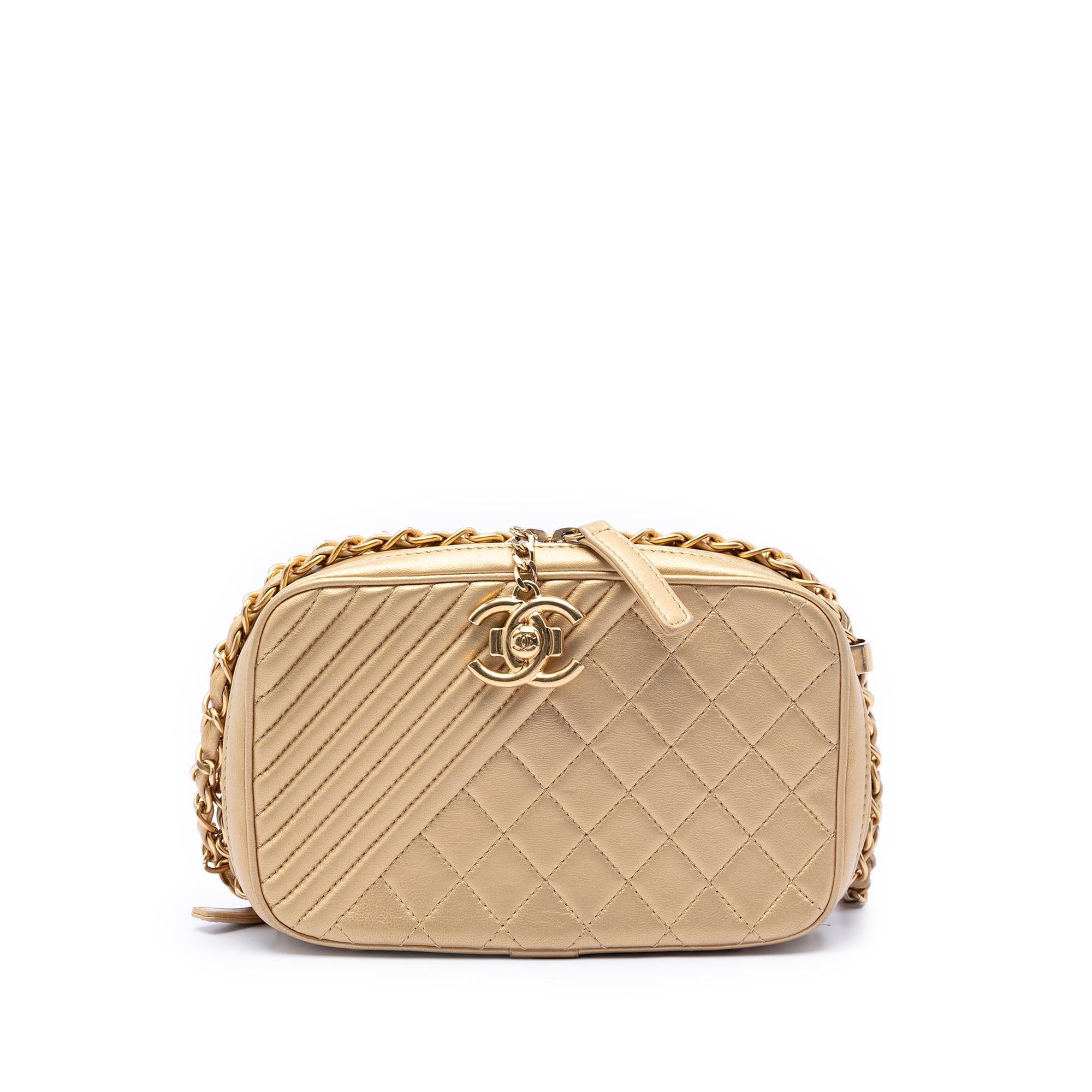 Chanel Small Quilted Lambskin Coco Boy Camera Bag