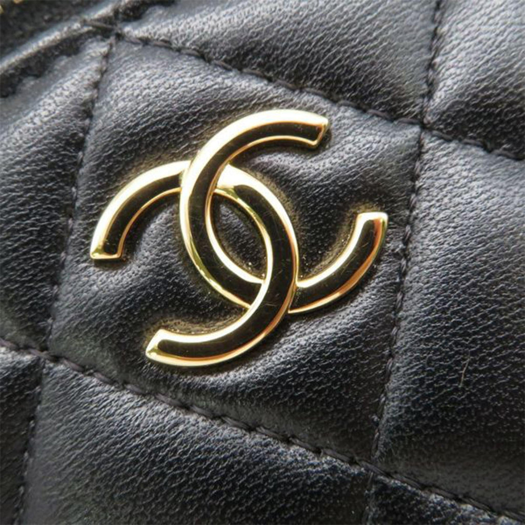 Chanel Small Quilted Lambskin Coco Casino Vanity Case With Chain