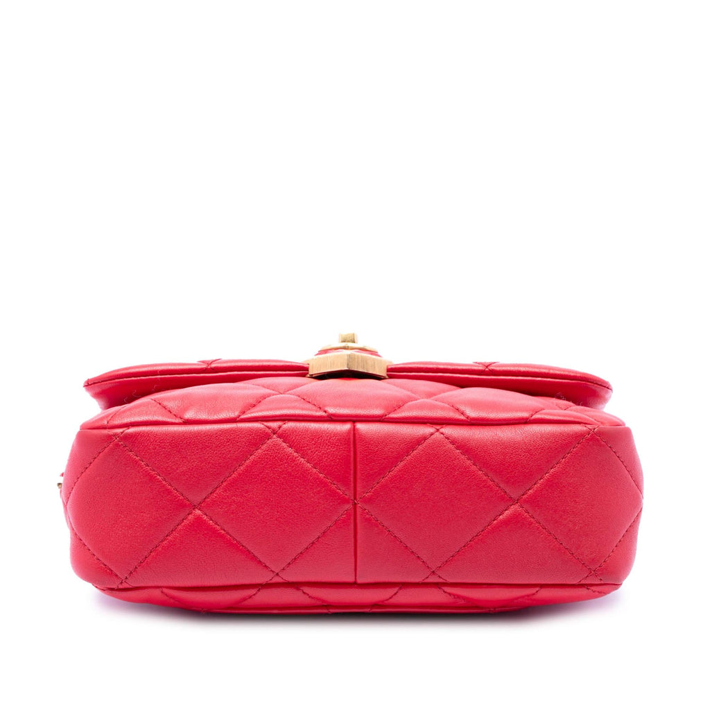 Chanel Small Quilted Lambskin Coco Love Flap
