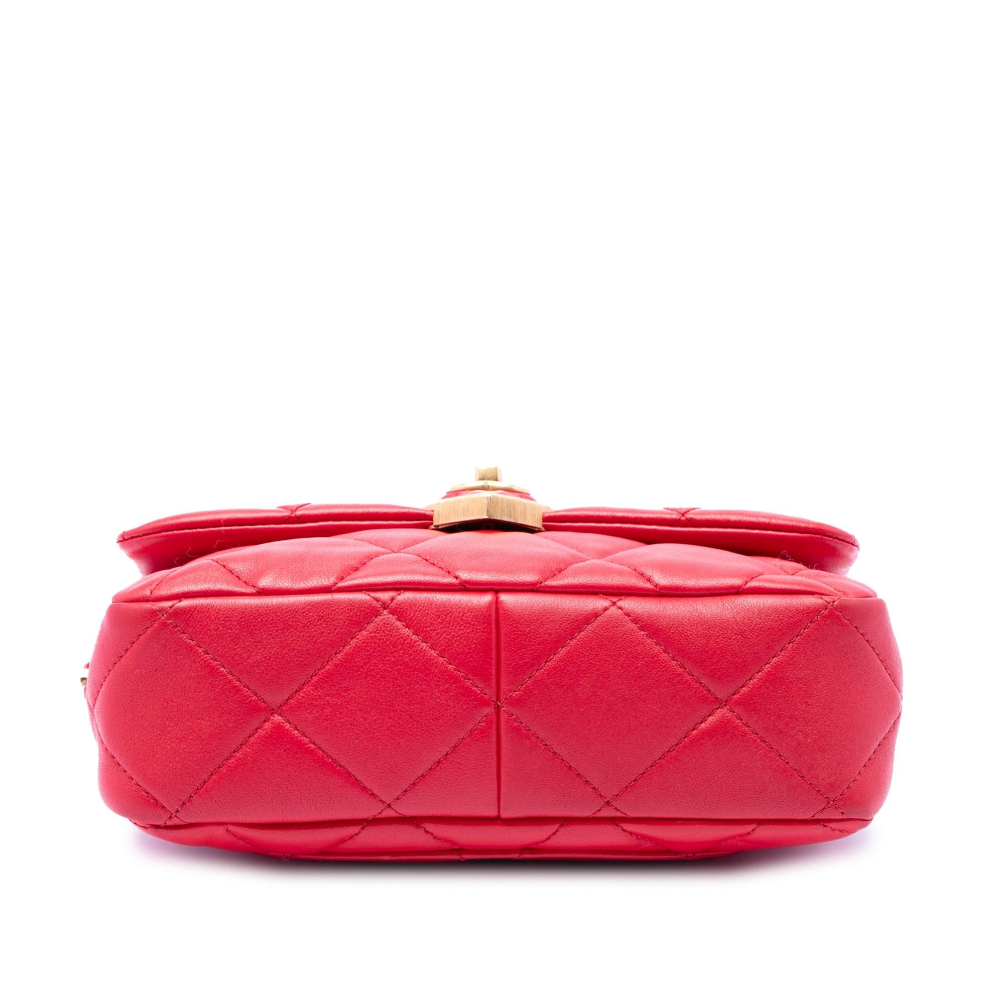 Chanel Small Quilted Lambskin Coco Love Flap