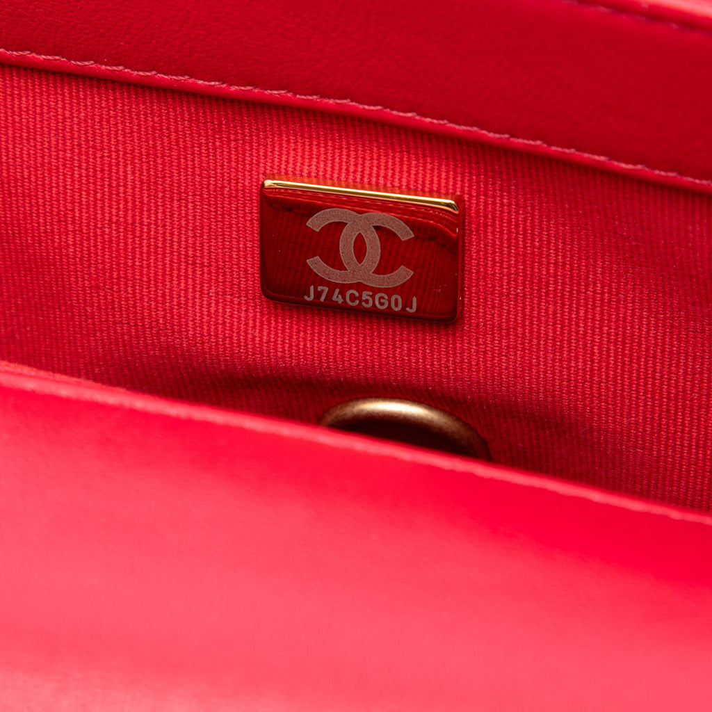 Chanel Small Quilted Lambskin Coco Love Flap