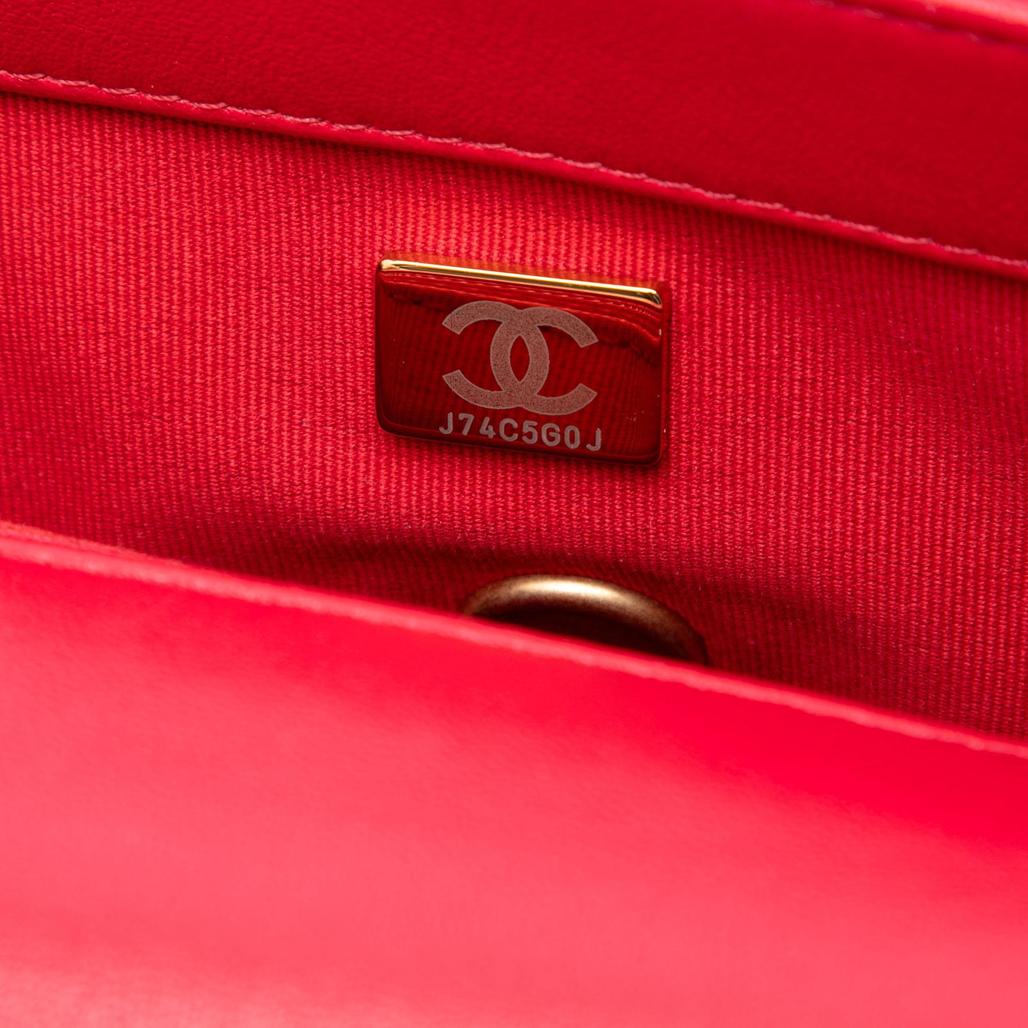 Chanel Small Quilted Lambskin Coco Love Flap