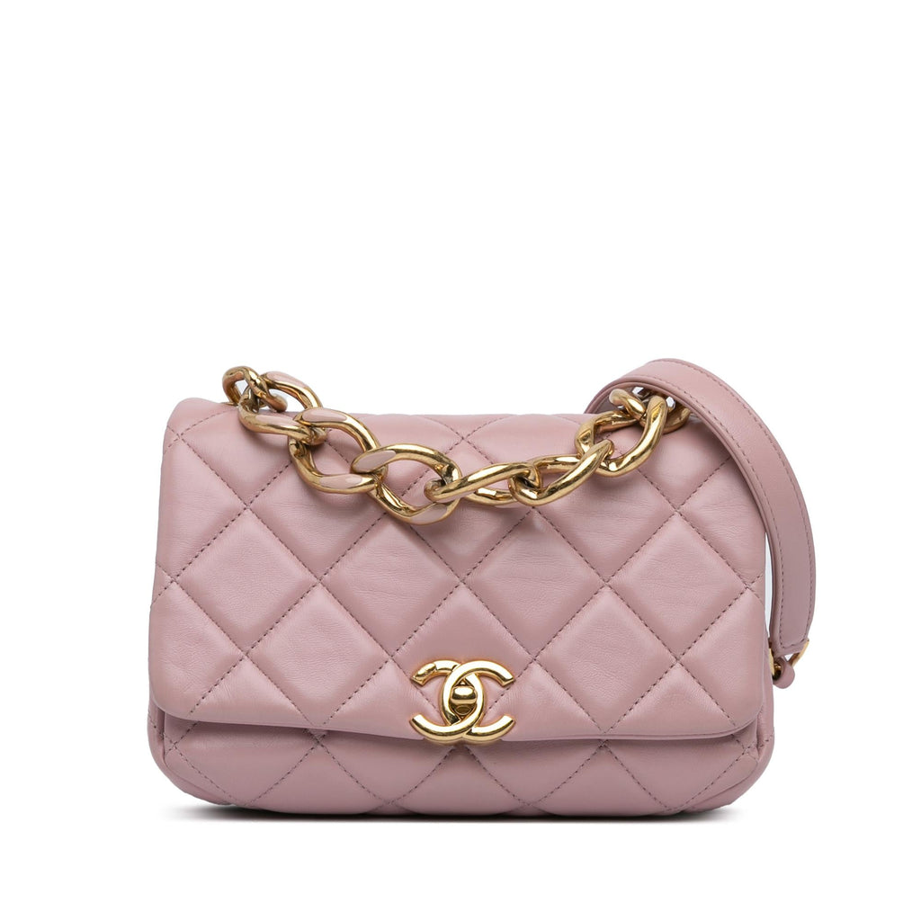 Chanel Small Quilted Lambskin Color Match Flap (SHG-8s4oIZ)