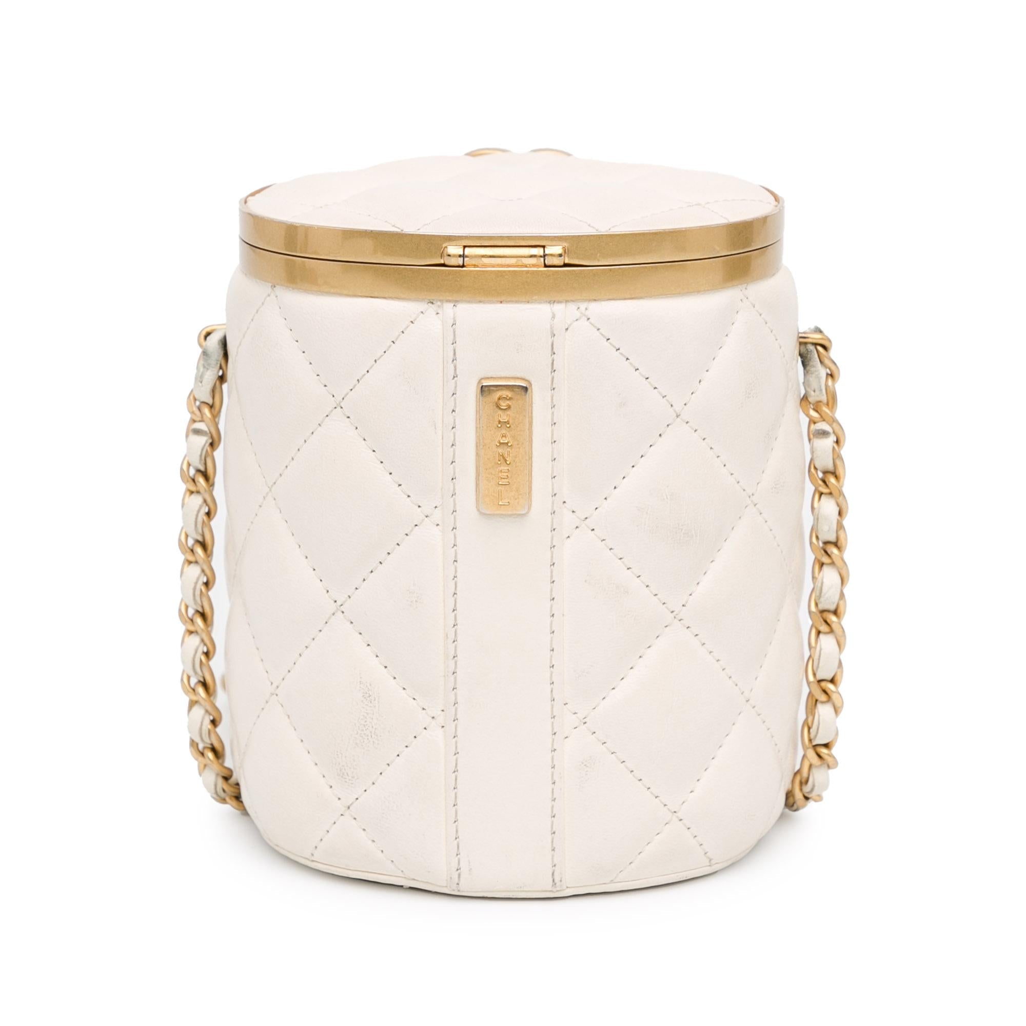 Chanel Small Quilted Lambskin Crown Box Bag