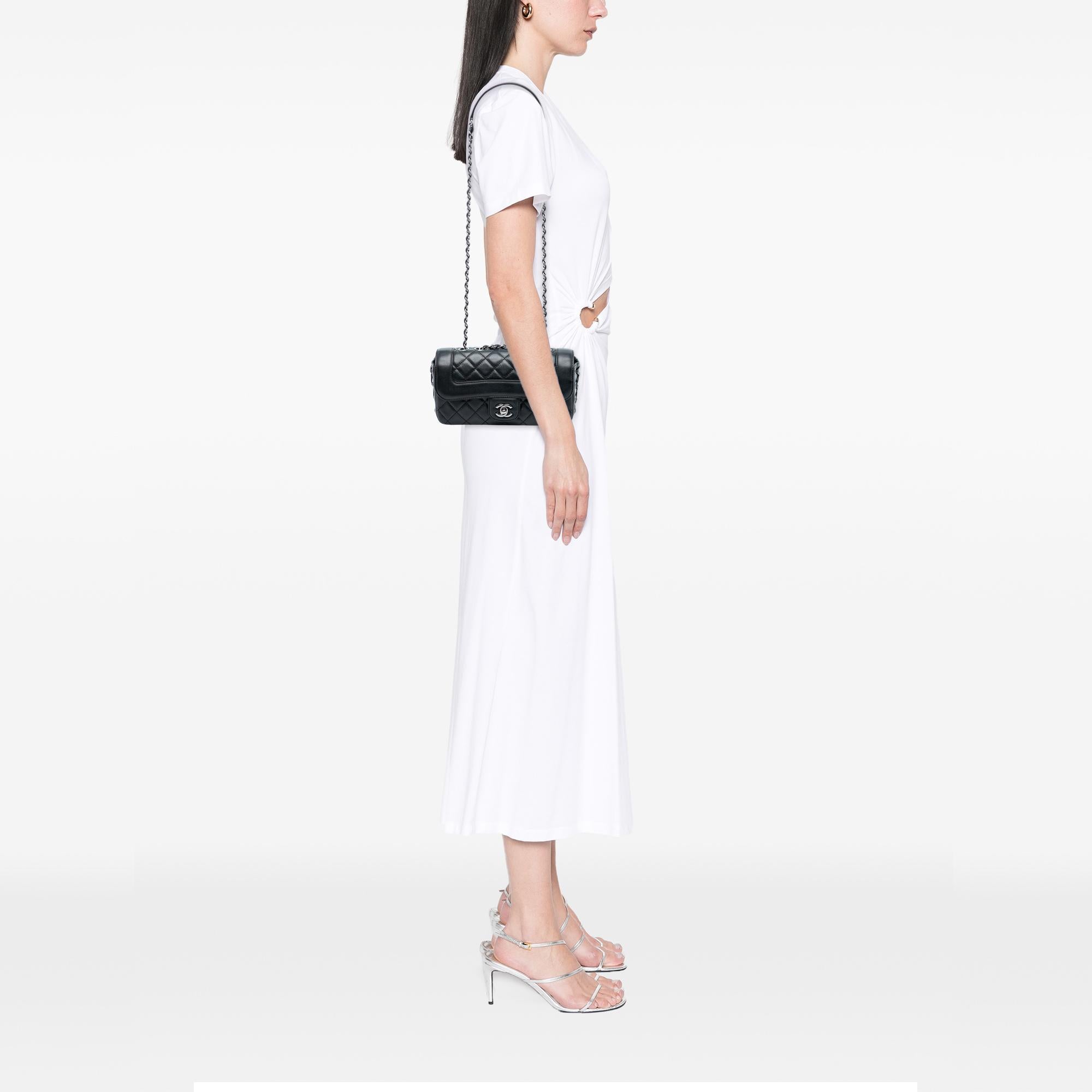 Chanel Small Quilted Lambskin Mademoiselle Chic Flap