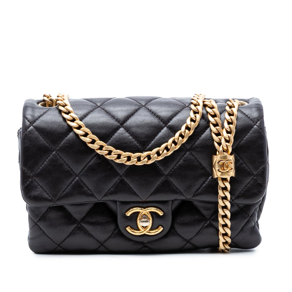 Chanel Small Quilted Lambskin Pillow Crush Flap