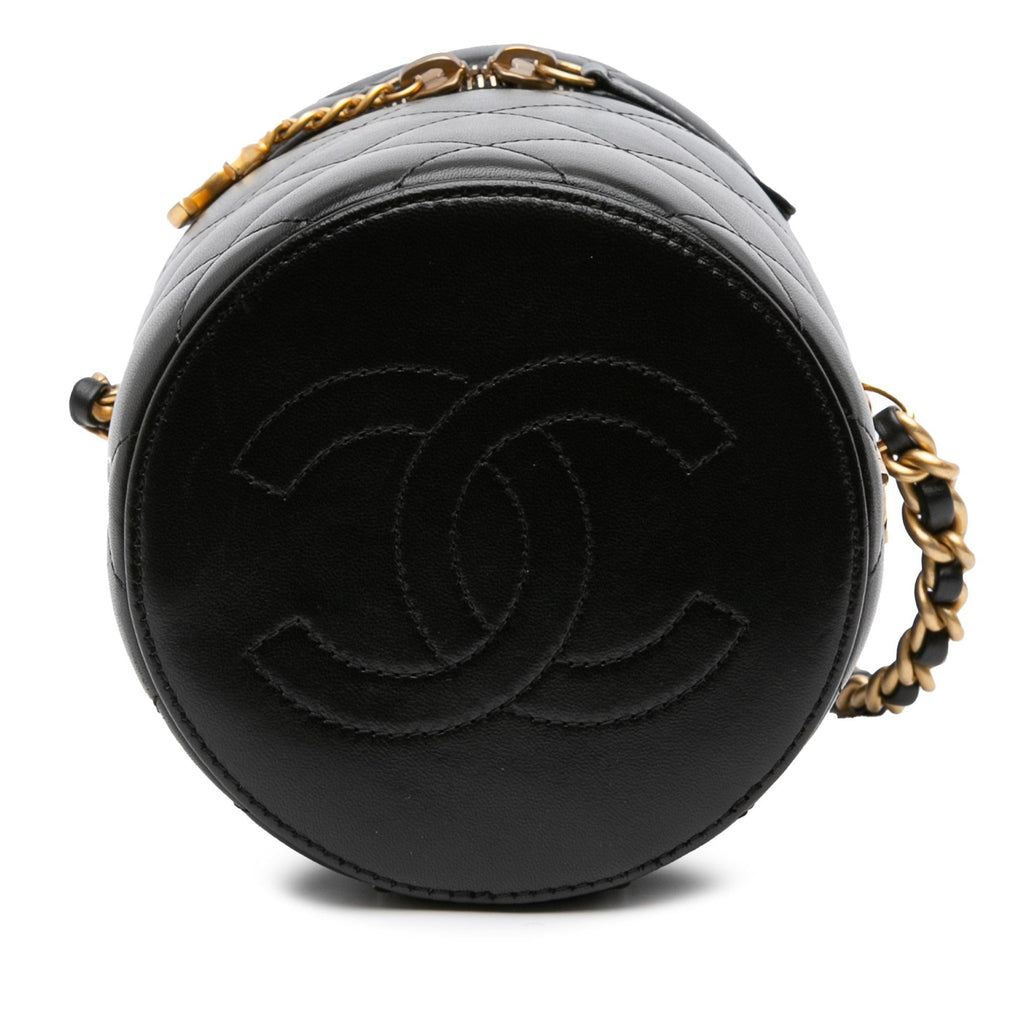 Chanel Small Quilted Lambskin Side Note Vanity Case