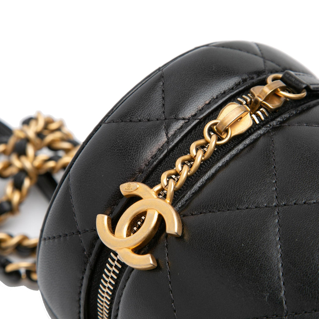 Chanel Small Quilted Lambskin Side Note Vanity Case