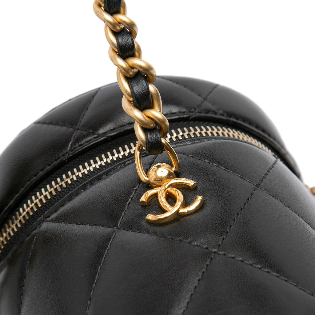 Chanel Small Quilted Lambskin Side Note Vanity Case