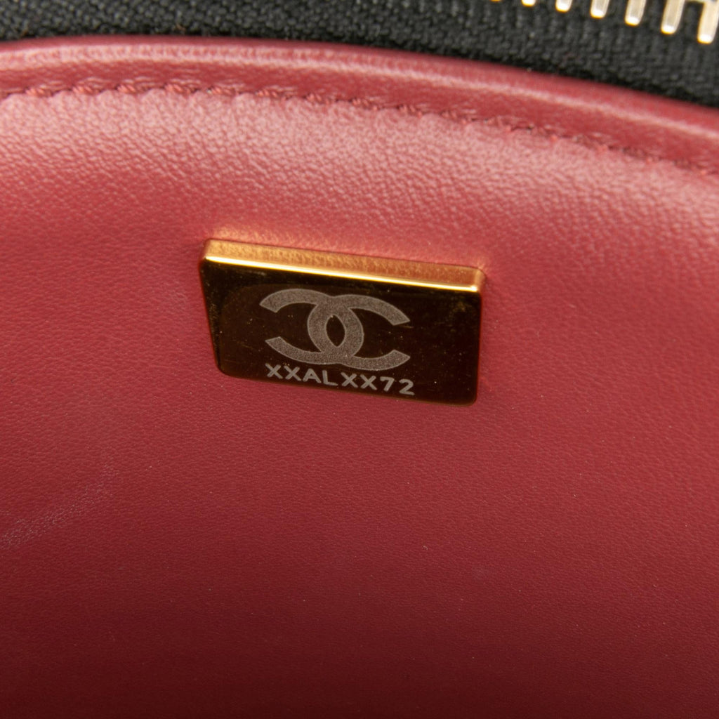Chanel Small Quilted Lambskin Side Note Vanity Case